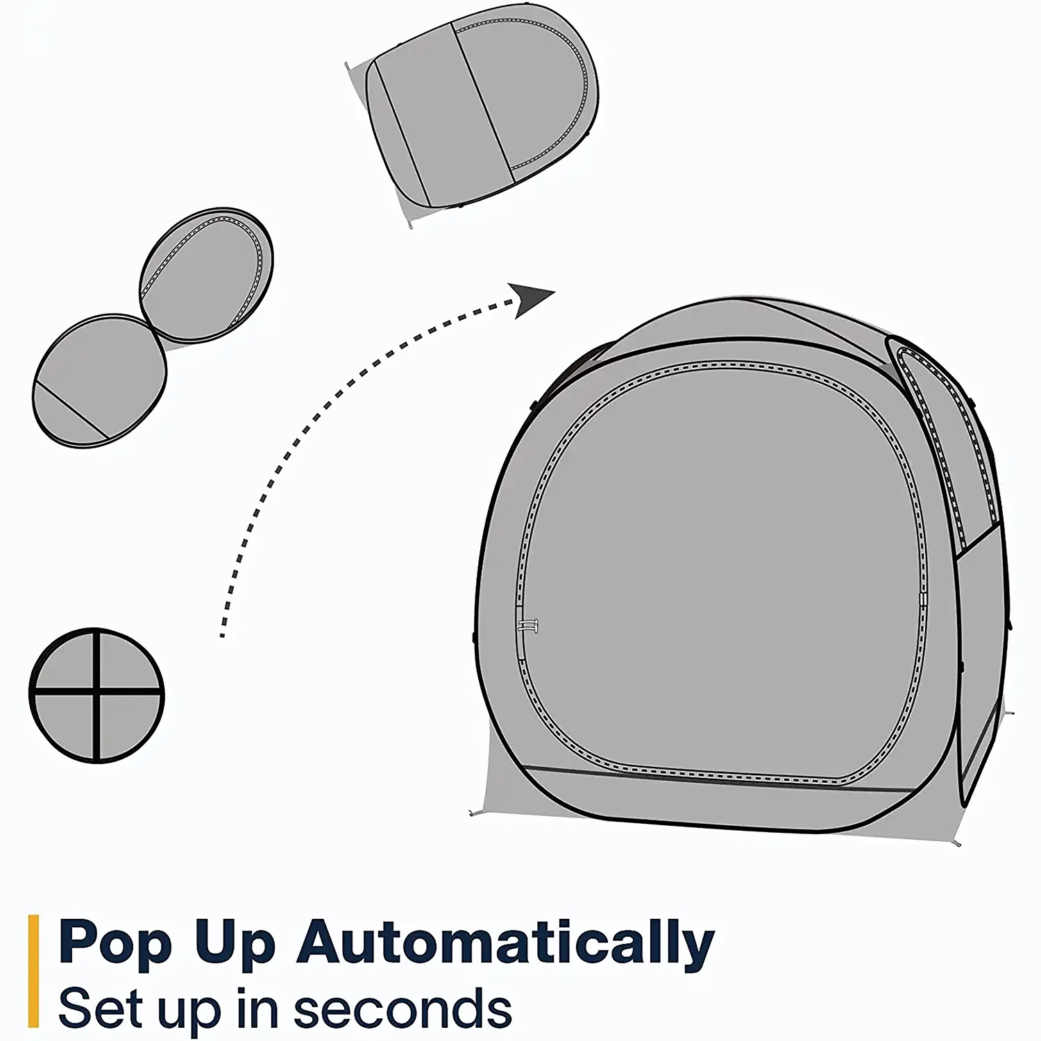 Pop-Up Weatherproof Sport Pod Tent for Camping, Fishing, and Shelter - Womvr