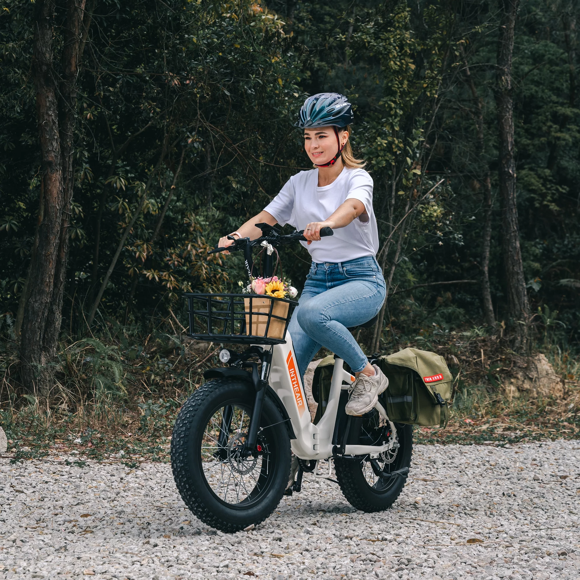 INTHEAIR Ranger Electric Bike, Adults Foldable Ebike for Adults 20