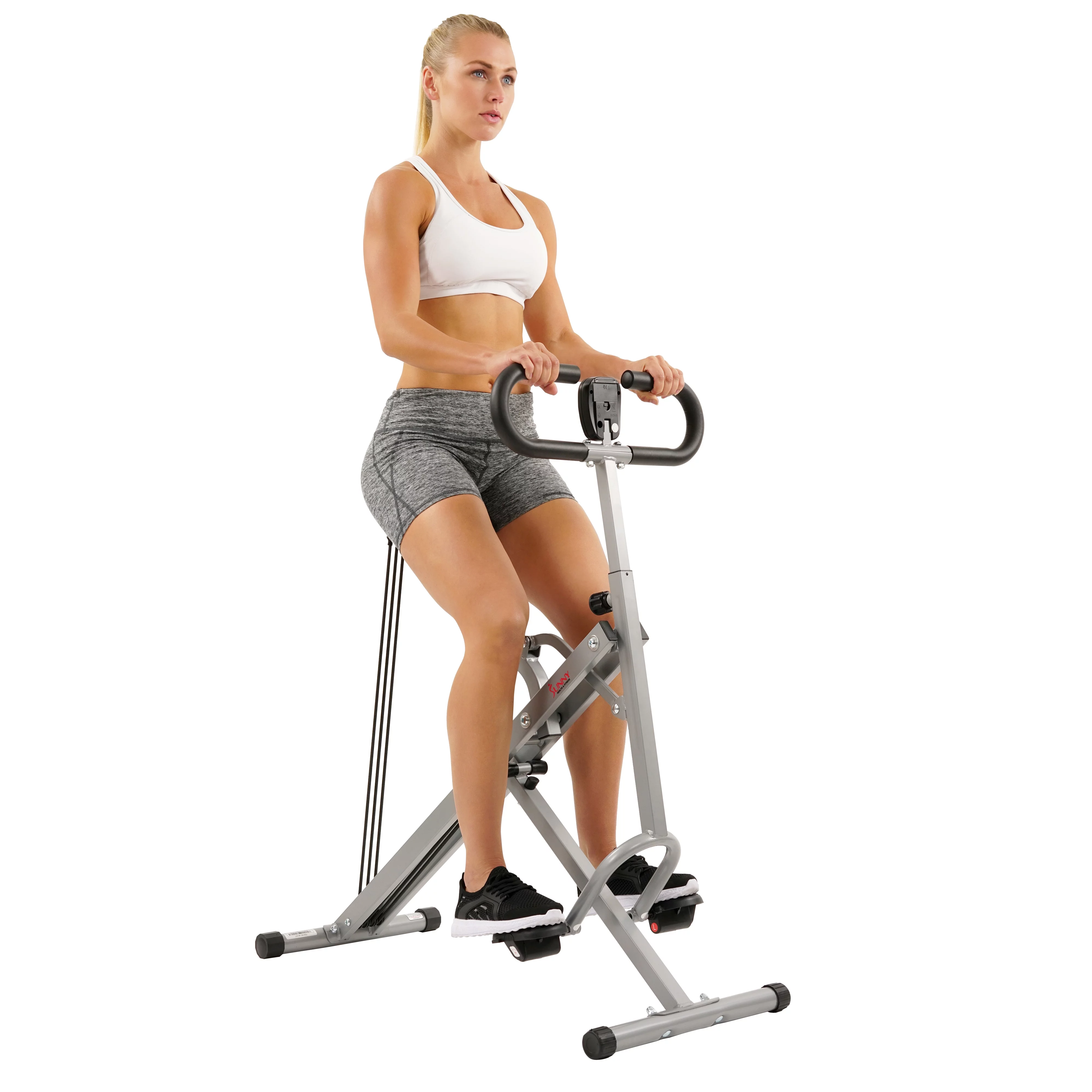 Sunny Health & Fitness Squat Assist Row-N-Ride™ Trainer for Glutes Workout - Womvr