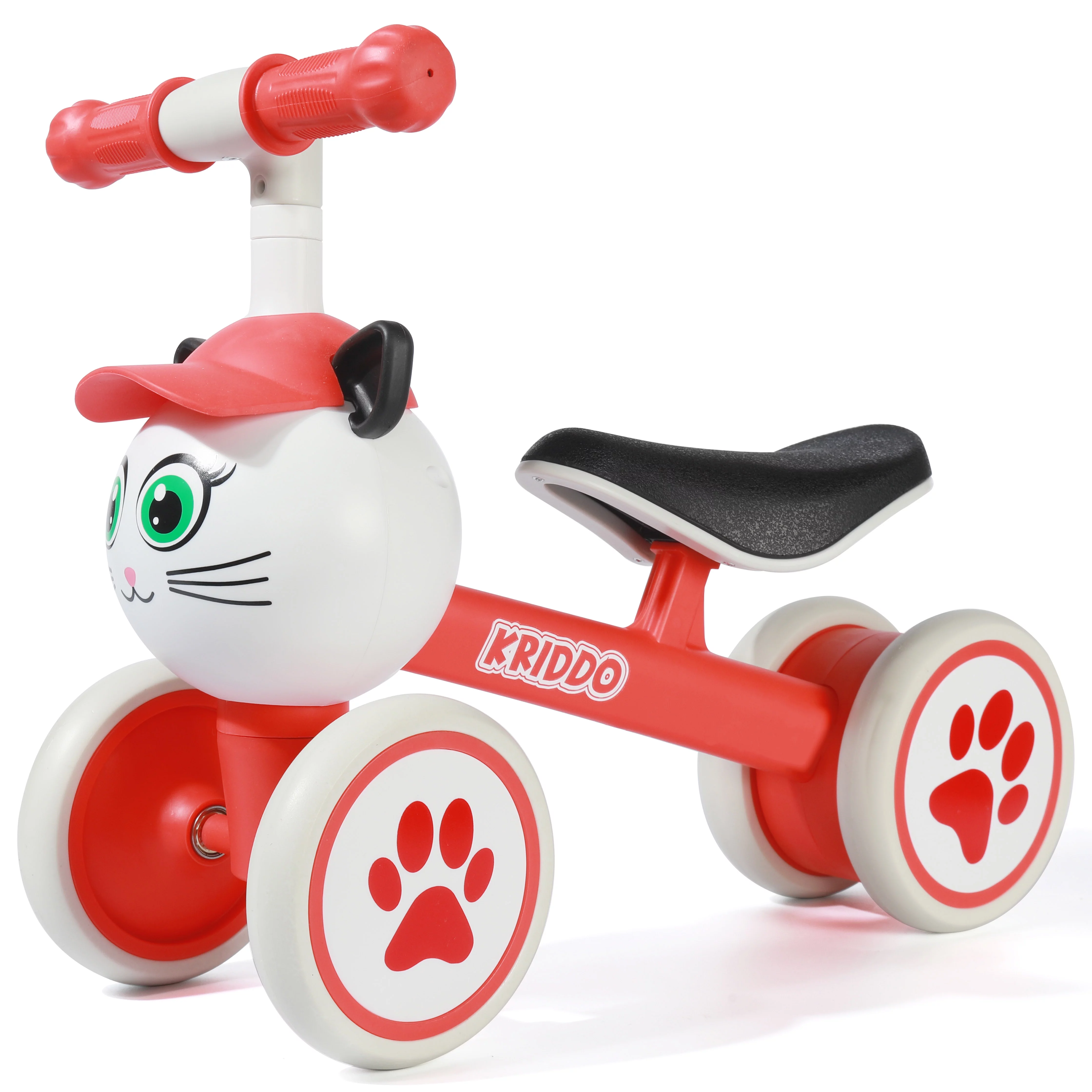 KRIDDO Baby Balance Bike for 1-2 Year Old Boy and Girl, Toddler Mini Bike for One Year Old First Birthday Gifts Baby Toys 12 Months to 2 Year Old Ride-on Toys Gifts Indoor Outdoor Balance Bike, Rabbit - Womvr