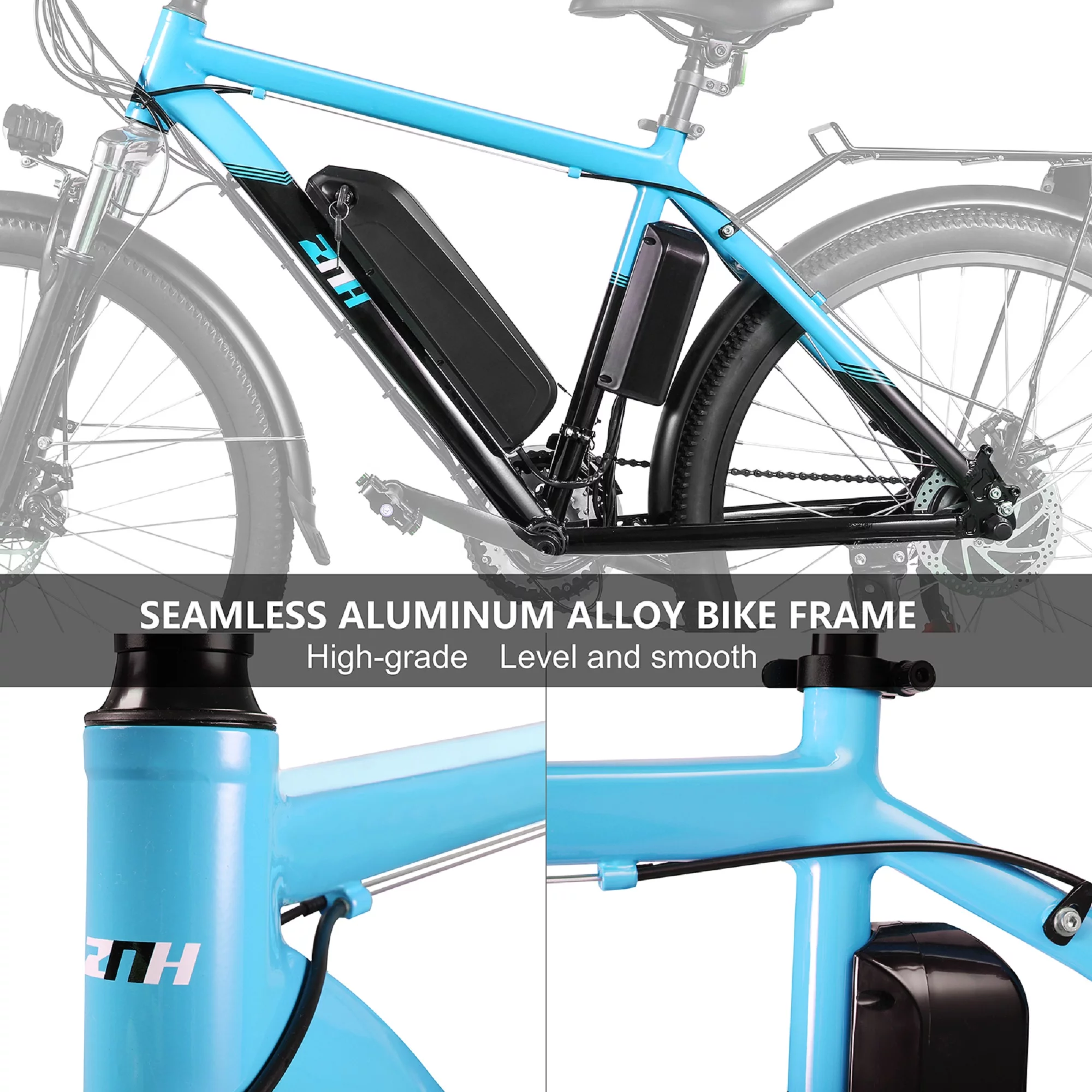 Electric Bike 350W Electric Mountain Bike 21-Speed Shifter Adult Ebike Electric Bicycle for Men Women 36V/10Ah Battery with 3 Working Models, Black - Womvr