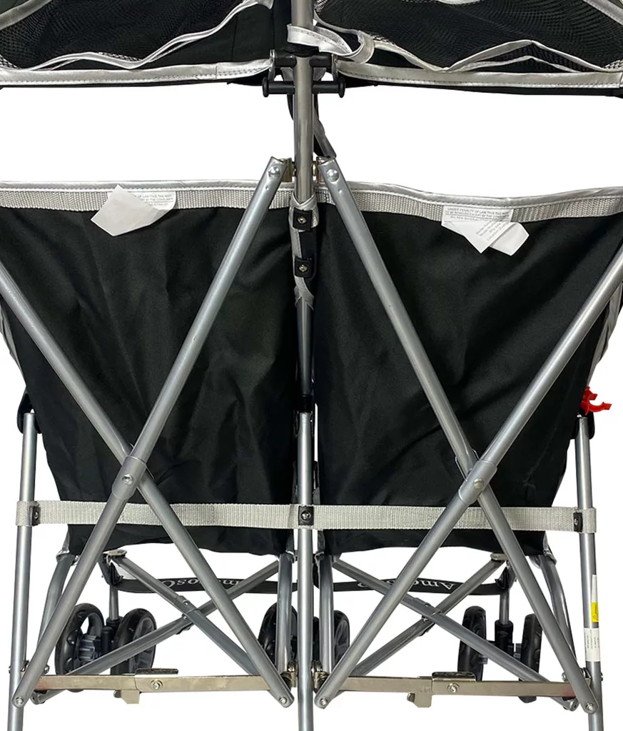 AmorosO Baby Umbrella Stroller with EVA Wheel Tire Black Double Stroller for Girls and Boys 42005 - Womvr