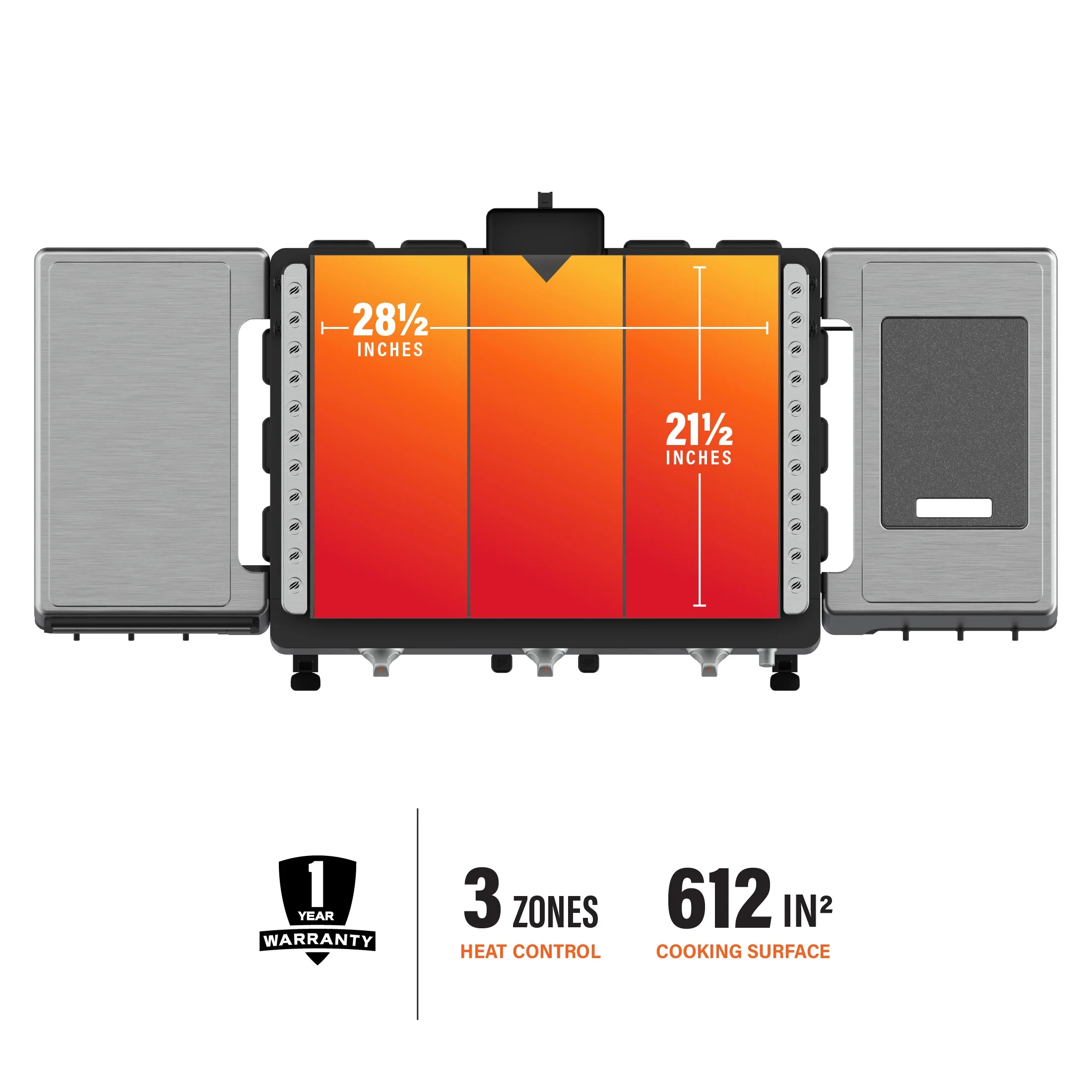 Blackstone ProSeries 3-Burner 28” XL Propane Griddle with Stainless Steel Cabinet and Hood - Womvr
