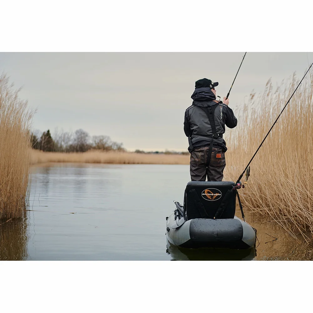 2 Person Inflatable Kayak, Fishing PVC Kayak Boat, Inflatable Boat Rescue Rubber Rowing Boat with Pump, Aluminum Alloy Seat, Paddle, Inflatable Mat, Repair Kit, Fin 440lb Weight Capacity - Womvr