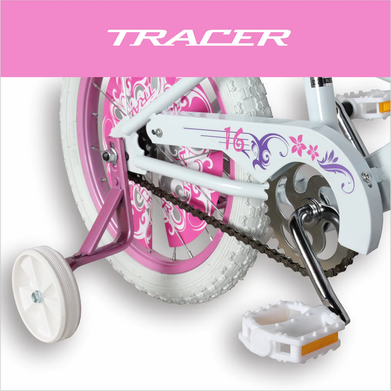 TRACER Daisy BMX 20 Inch Kids Bike, Boy and Girls Age 5 to 9, Purple - Womvr