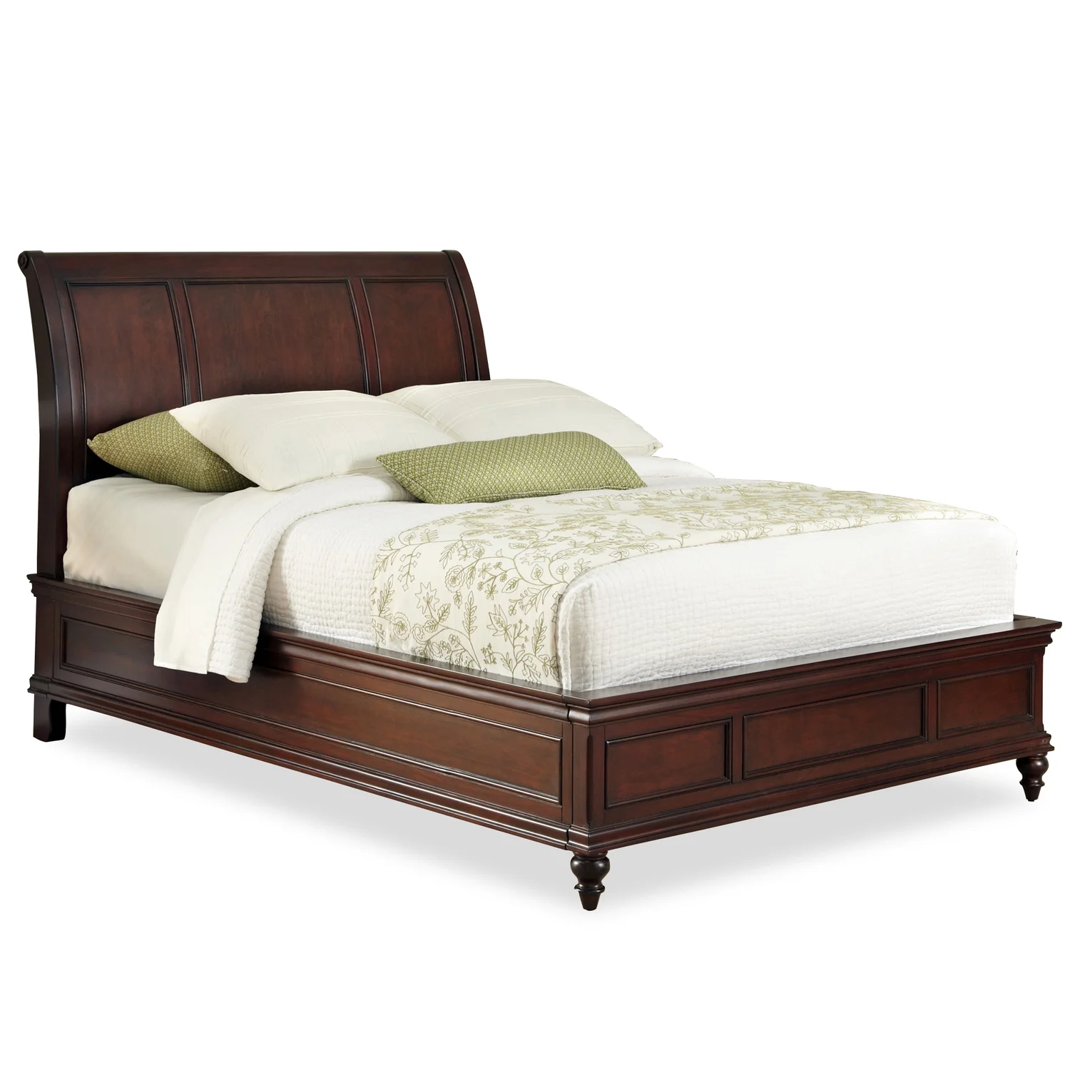 Homestock Eclectic Exclusivity Brown Wood King Bed - Womvr