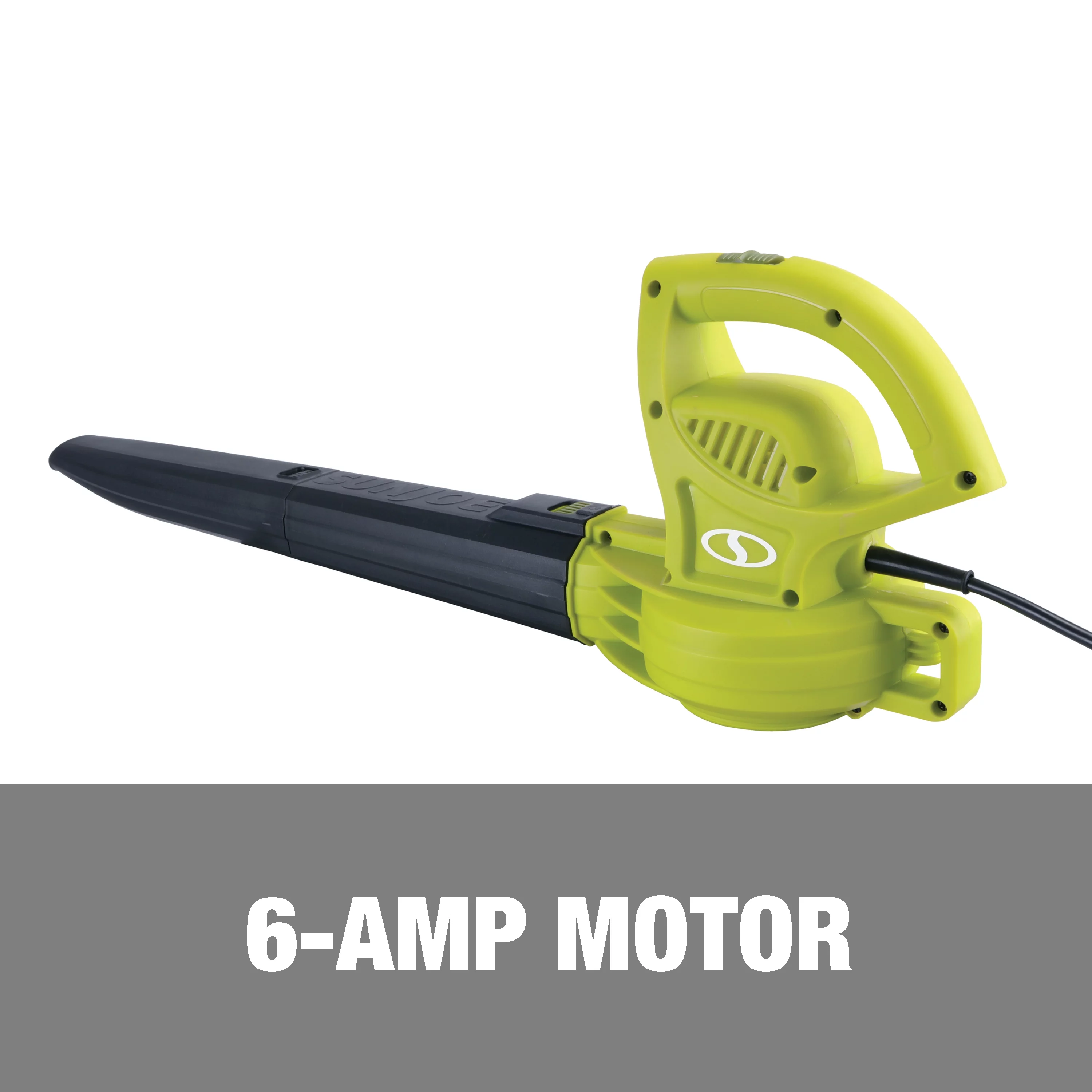 Sun Joe All-Purpose Electric Leaf Blower, 6-Amp, 155-mph, 260-CFM - Green - Womvr