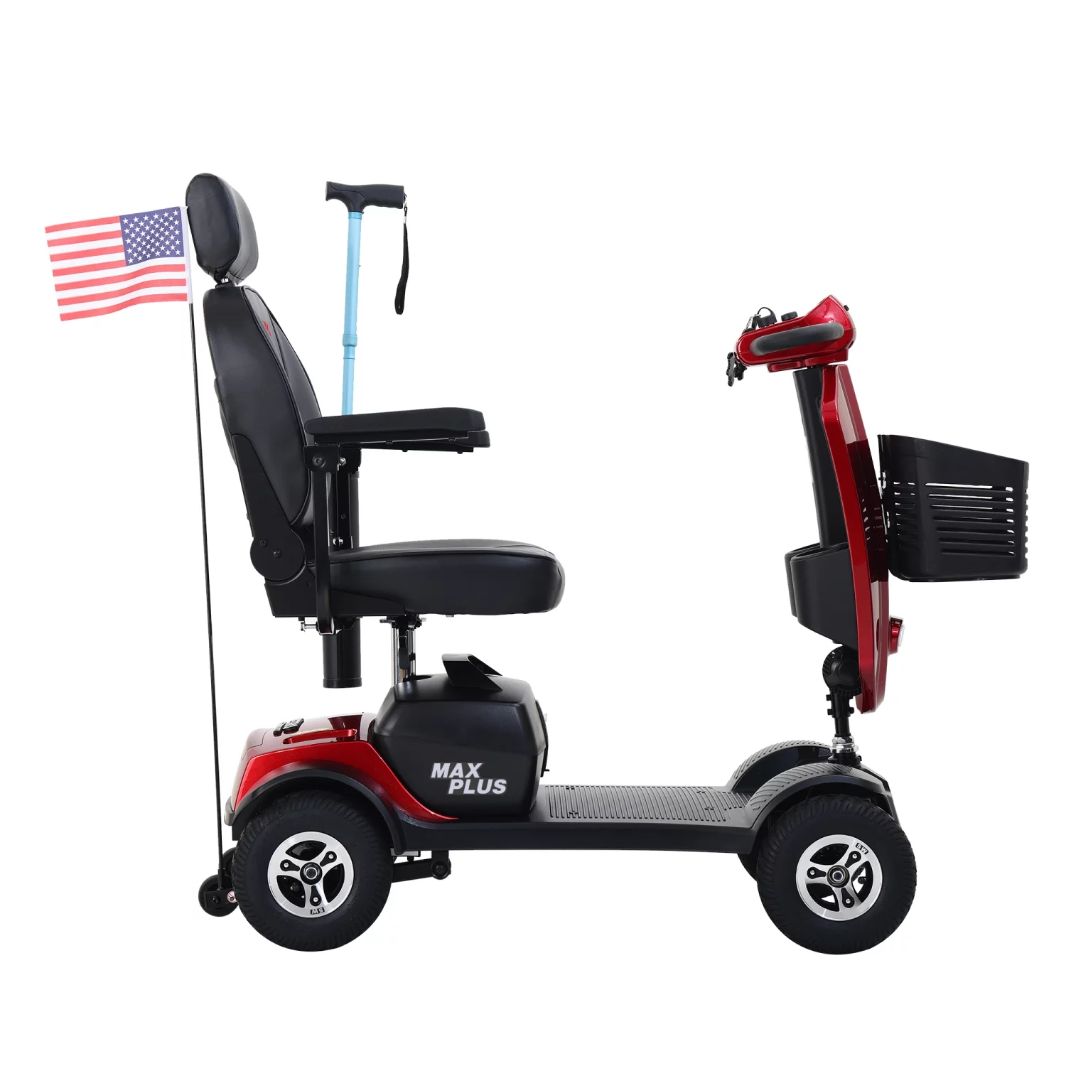 Holaki Max Plus Powered Mobility Scooters For Adults Mobility Scooters For 300 lbs Foldable Handicap Mobility Scooter, Red - Womvr
