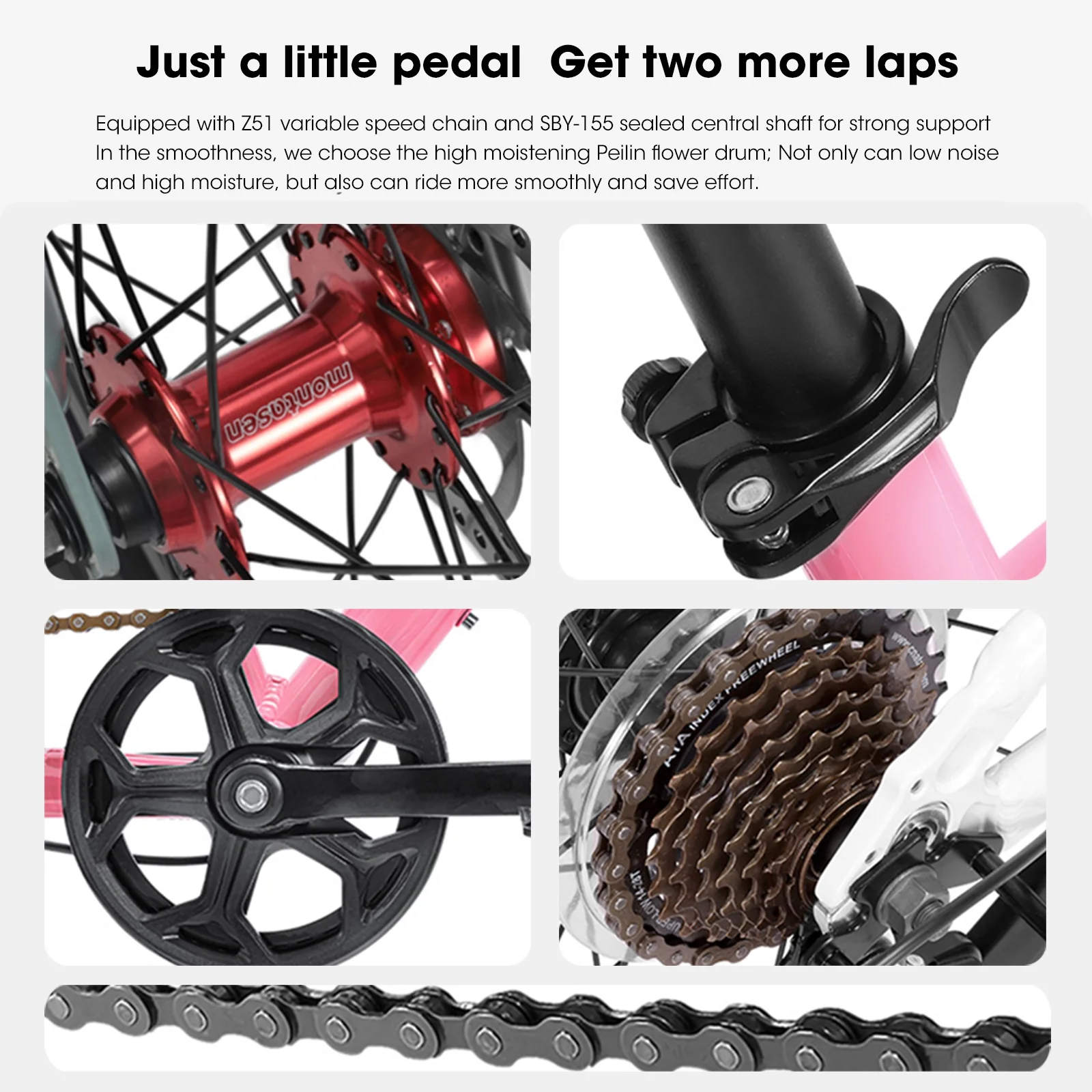 CIYOYO Kids Bicycle 24 inch Mountain bike for Boys and Girls,7 Speed Bike 8-12 Years Old Pink - Womvr