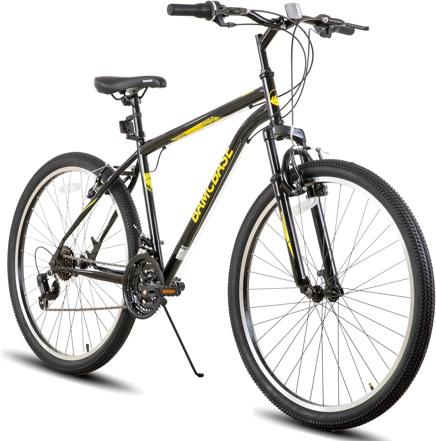 Hiland 26 27.5 Inch Mountain Bike, Mens Womens MTB with 21 Speeds, Hardtail Bicycle for Adults - Womvr