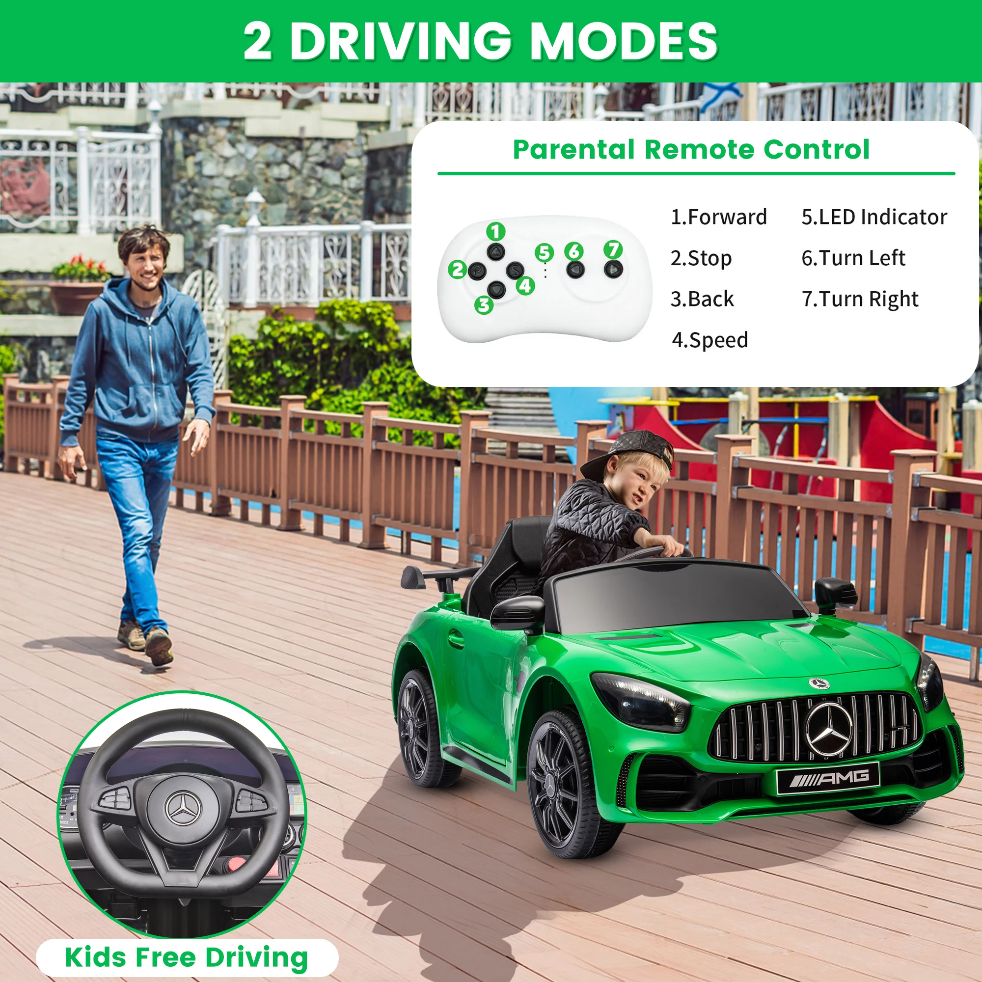 Seizeen 12V Kids Ride On Cars Battery Powered, Lamborghini Ride on Toy w/ Remote Control, 3 Speeds, Music Player, Ride On Cars for Kids As Best Gift for Girls Boys, Pink - Womvr