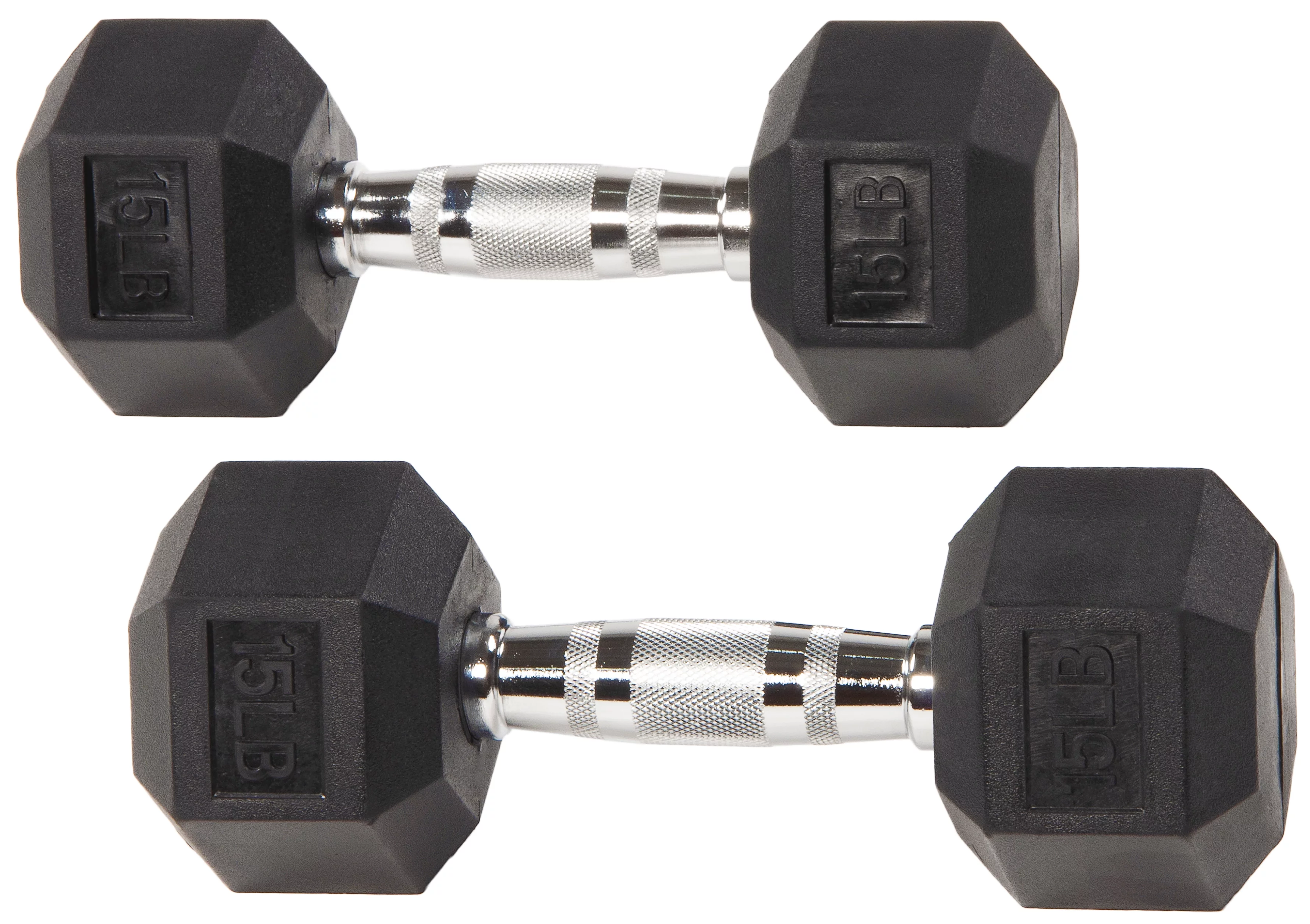 BalanceFrom Rubber Encased Hex Dumbbells, 20 Lbs. Pair - Womvr