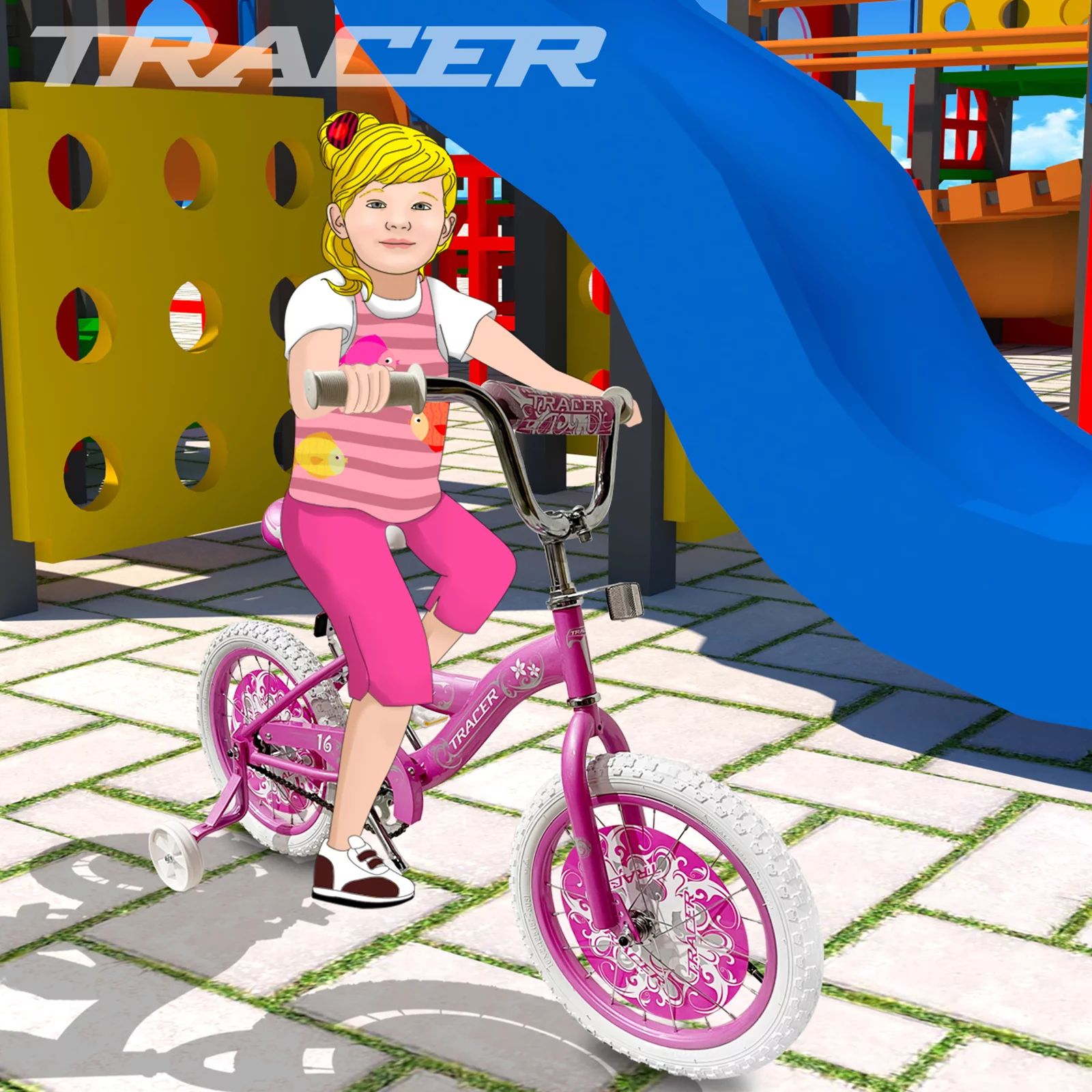 TRACER Daisy BMX 20 Inch Kids Bike, Boy and Girls Age 5 to 9, Purple - Womvr