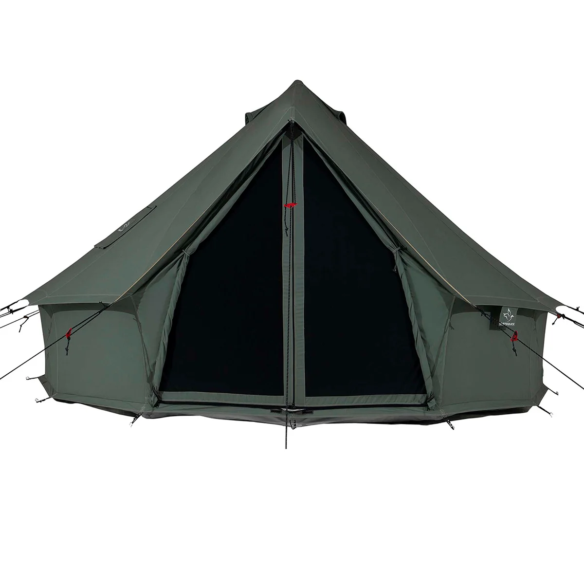 WHITEDUCK Regatta Canvas Bell Tent w/Stove Jack, Sandstone Beige, 13', Water Repellent 4-Season Camp - Womvr