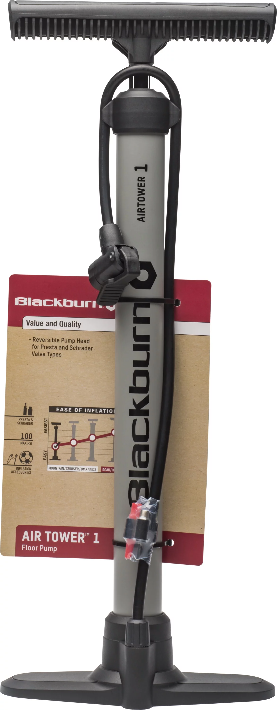 Blackburn Air Tower 1 Bicycle Floor Pump - Womvr