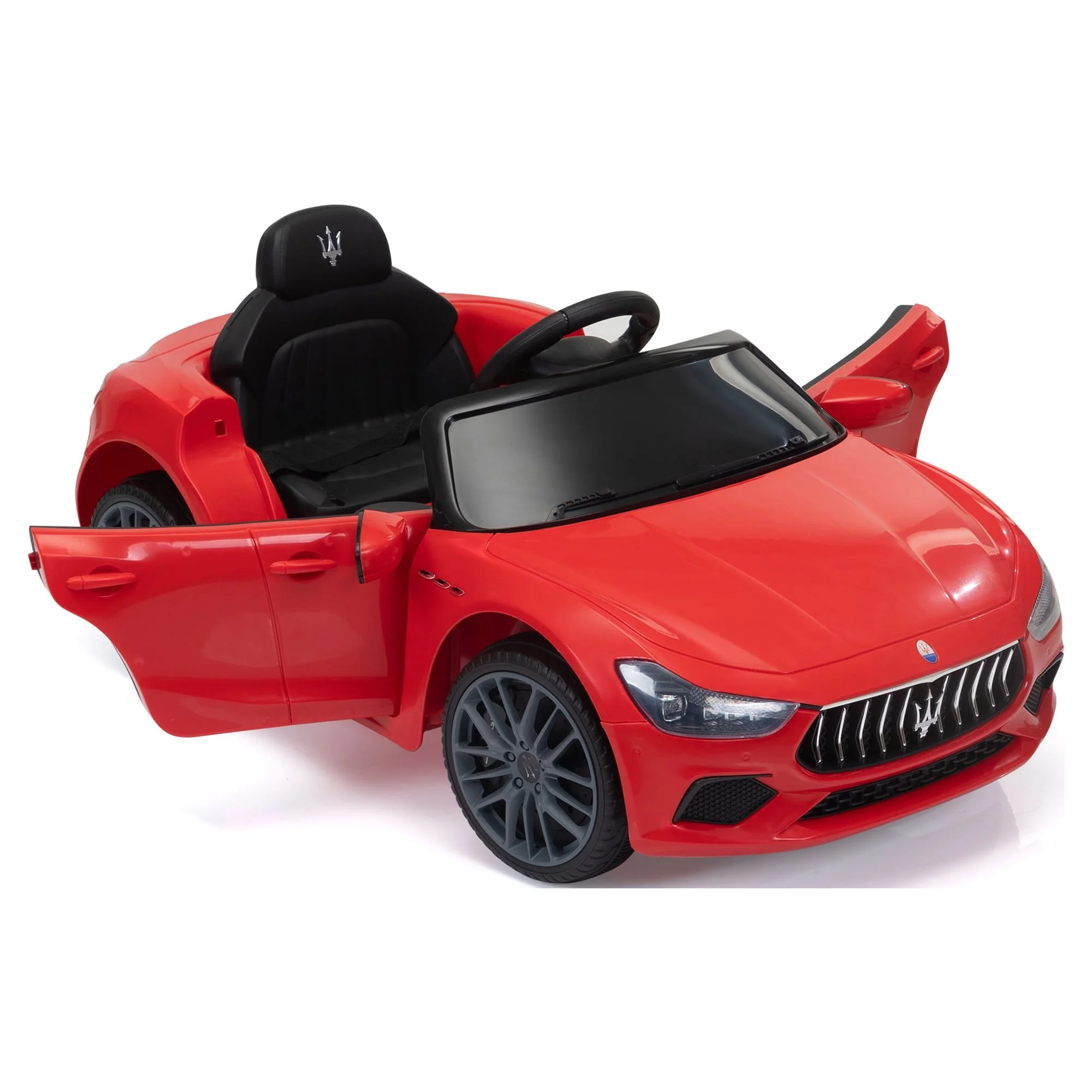 12V Maserati Licensed Kids Ride on Car Battery Powered Toy Car W/ Remote Control LED MP3 USB, Pink - Womvr