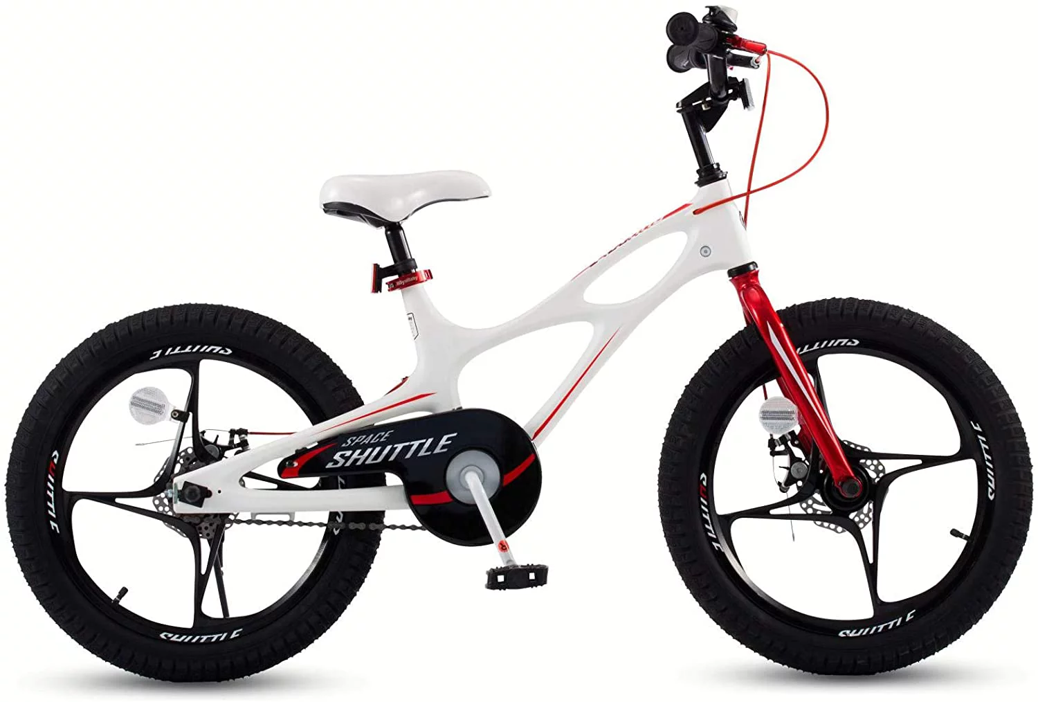RoyalBaby 18 inch Magnesium Space Shuttle Kid's Bike, White - Womvr