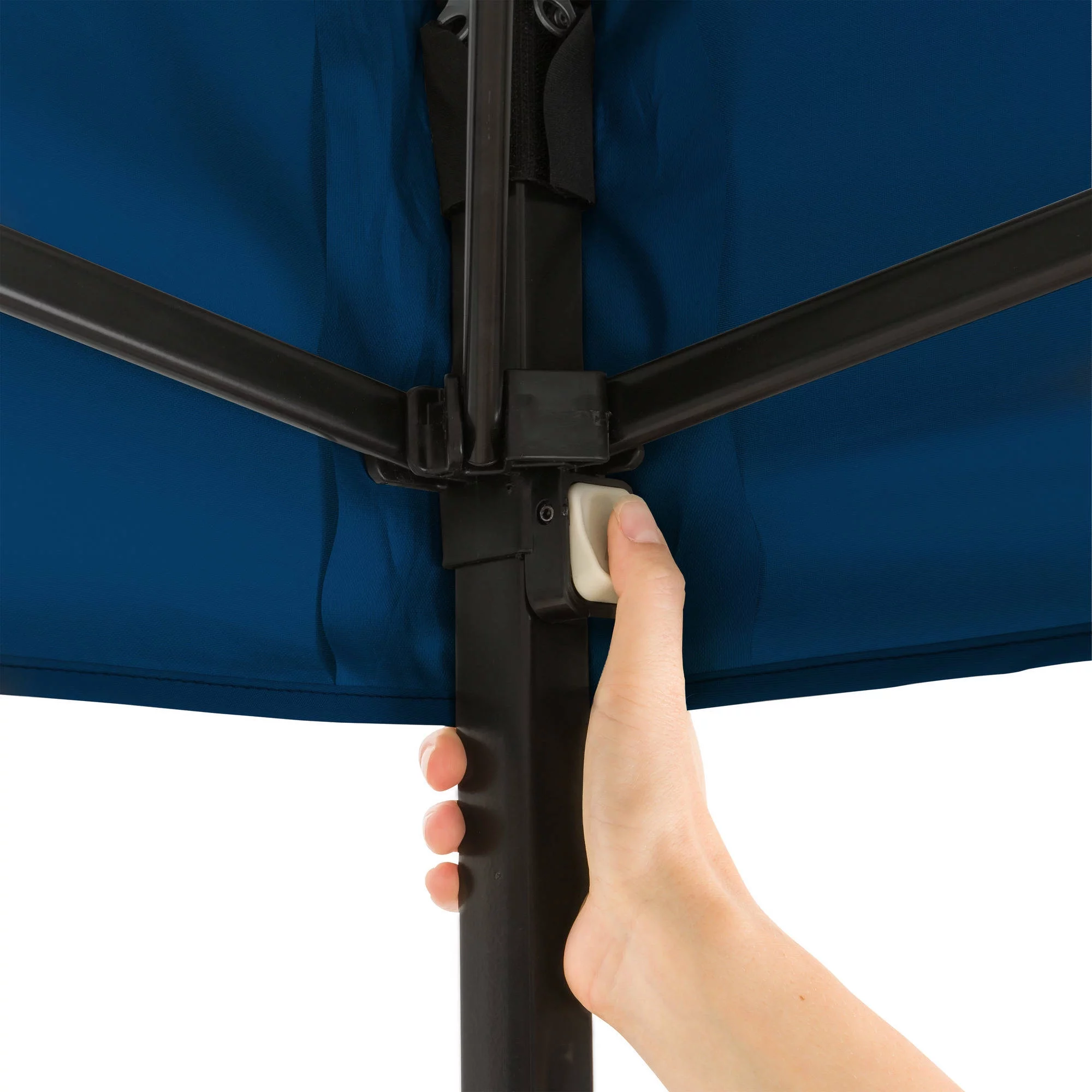 Ozark Trail Simple Push Straight Leg Instant Canopy, White, 10 ft x 10 ft - Womvr