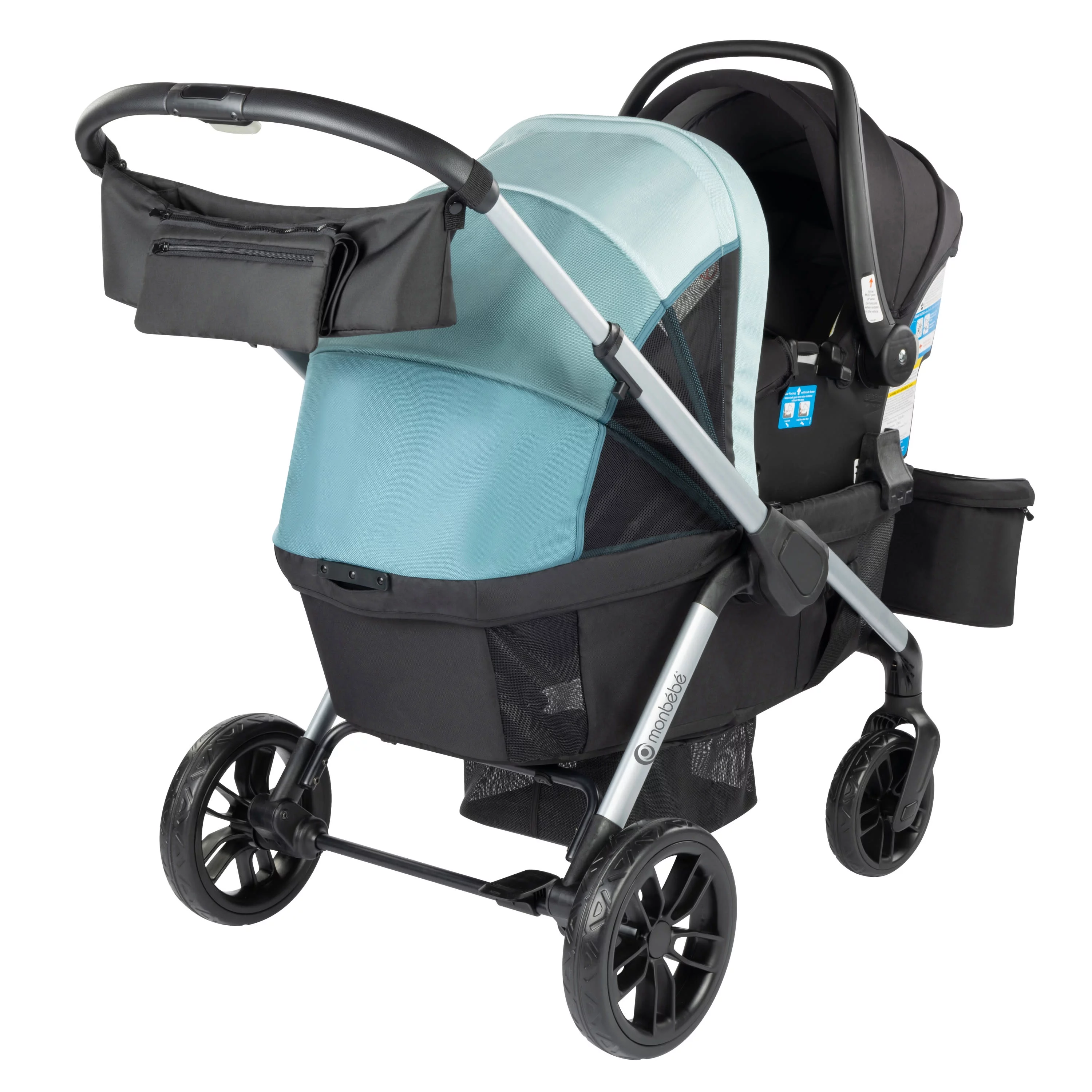 Monbebe Everyday Outings Wagon Stroller, Cobblestone Grey - Womvr