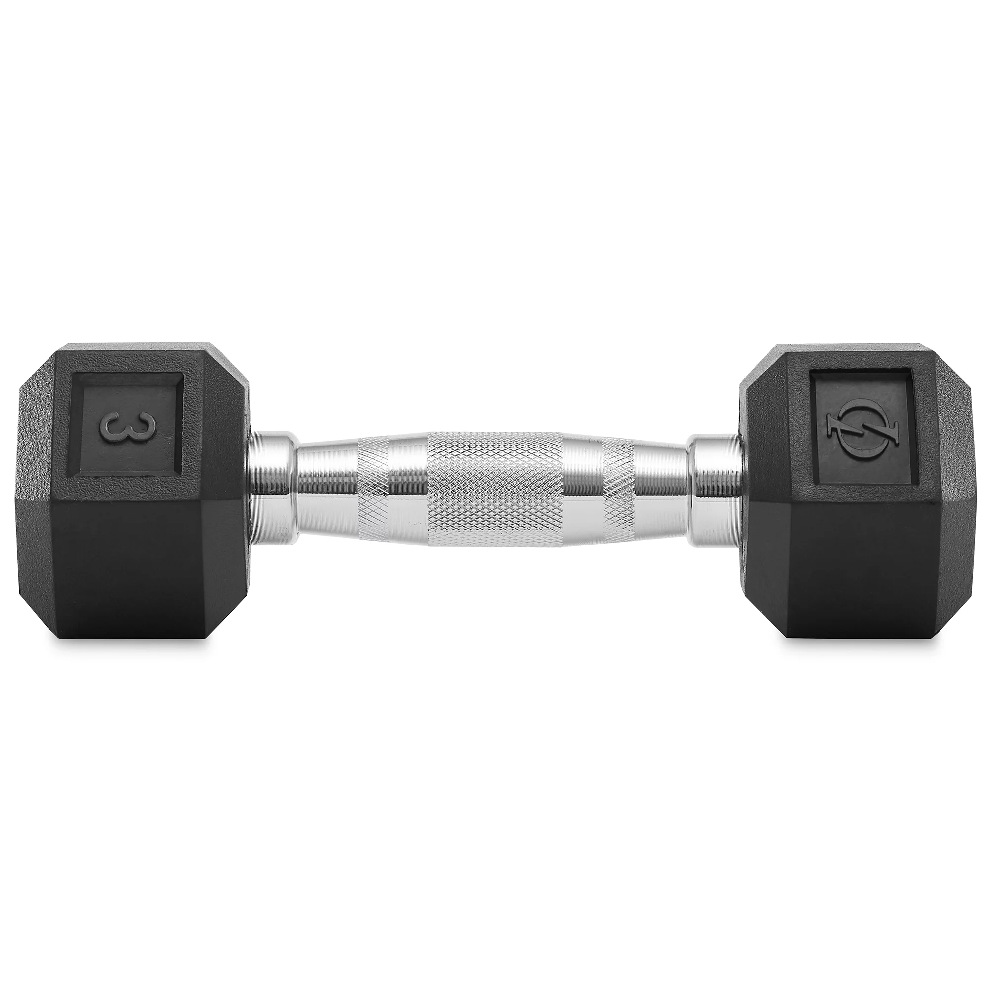 Philosophy Gym Rubber Coated Hex Dumbbell Hand Weights, 45 lb Pair - Womvr