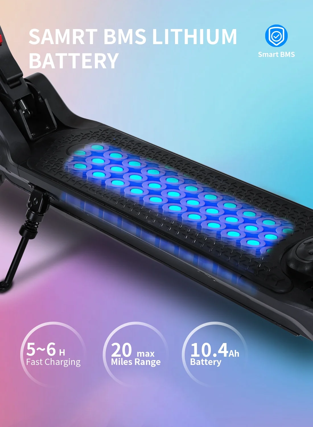 MICROGO M5 PRO Electric Scooter, 500W Motor 10.4 Ah Battery Long Range for Adults, 10