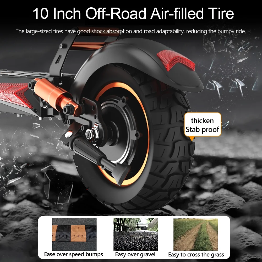 Electric Scooter 28 mph & 25 Miles 700W Kick Scooter, 10