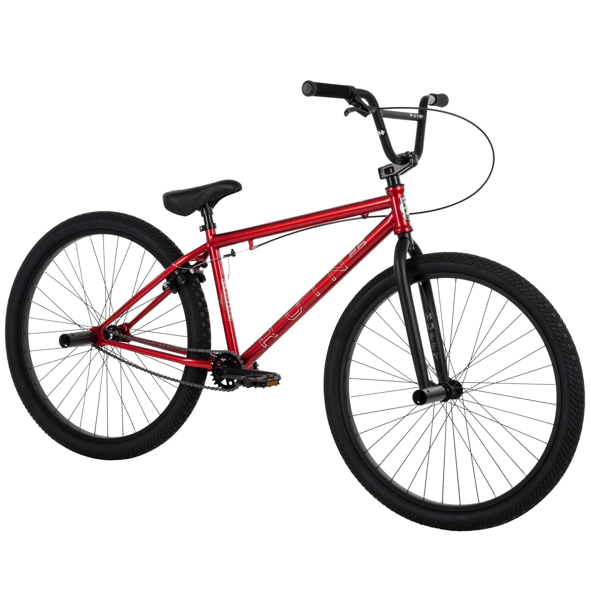 Huffy Ruin 26-inch Men's BMX Freestyle Bicycle, Ages 12+ Years,  Red - Womvr
