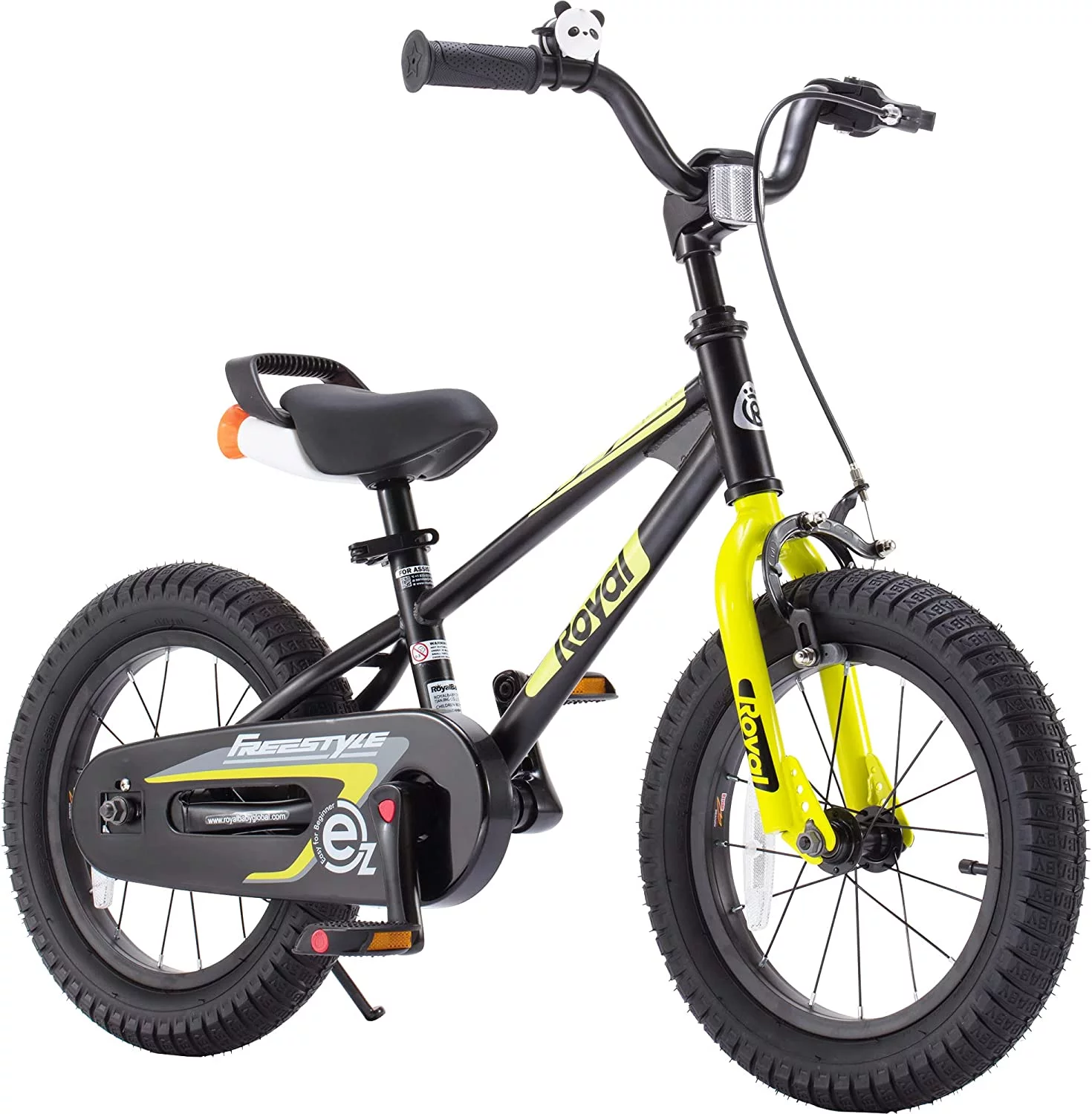 RoyalBaby EZ Kids Bike Easy Learn Balancing to Biking 16 Inch Balance & Pedal Bicycle Instant Assembly for Boys Girls Ages 4-7 Years Green - Womvr