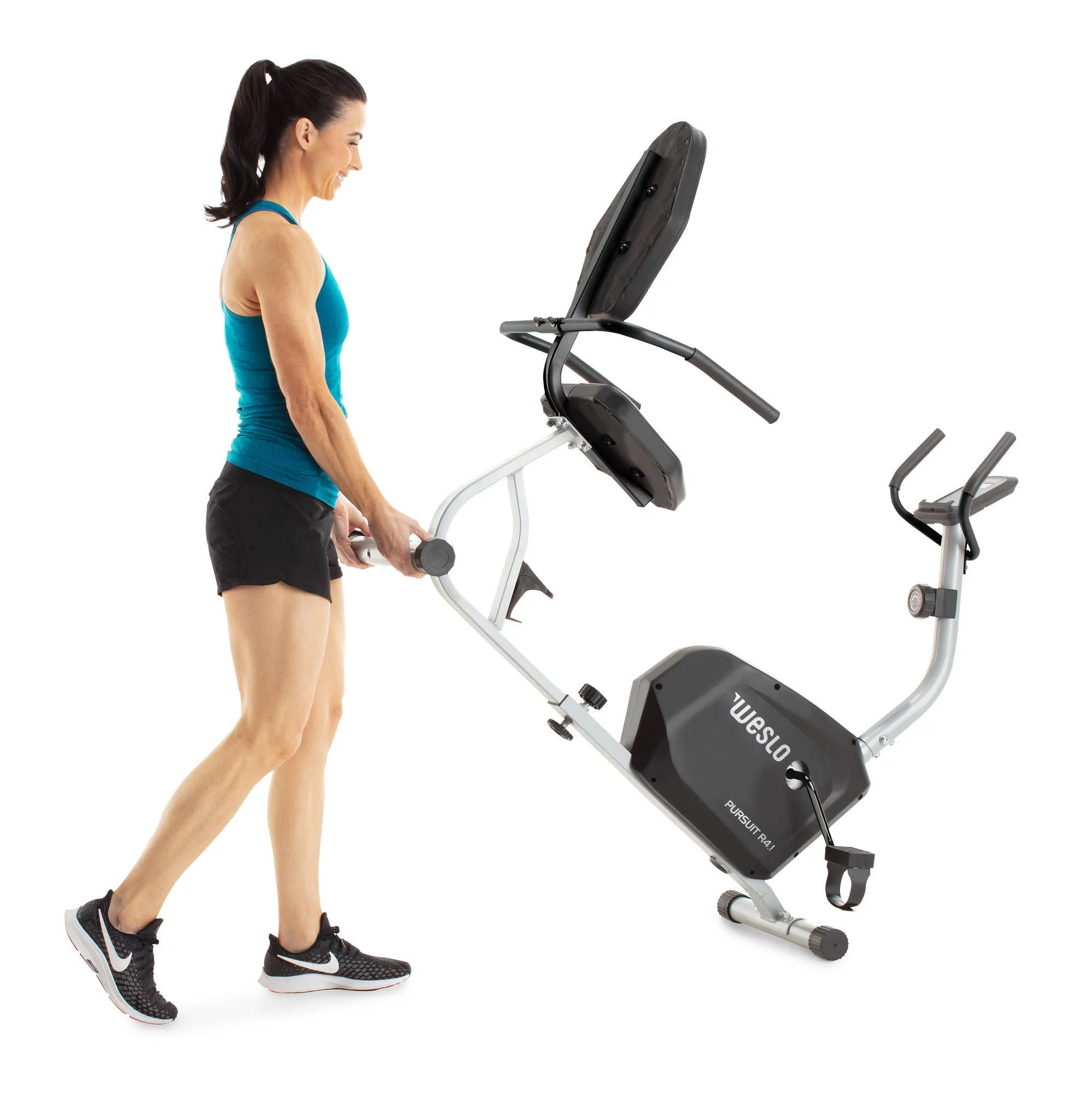 Weslo Pursuit R 4.1 Recumbent Exercise Bike with Inertia-Enhanced Flywheel - Womvr