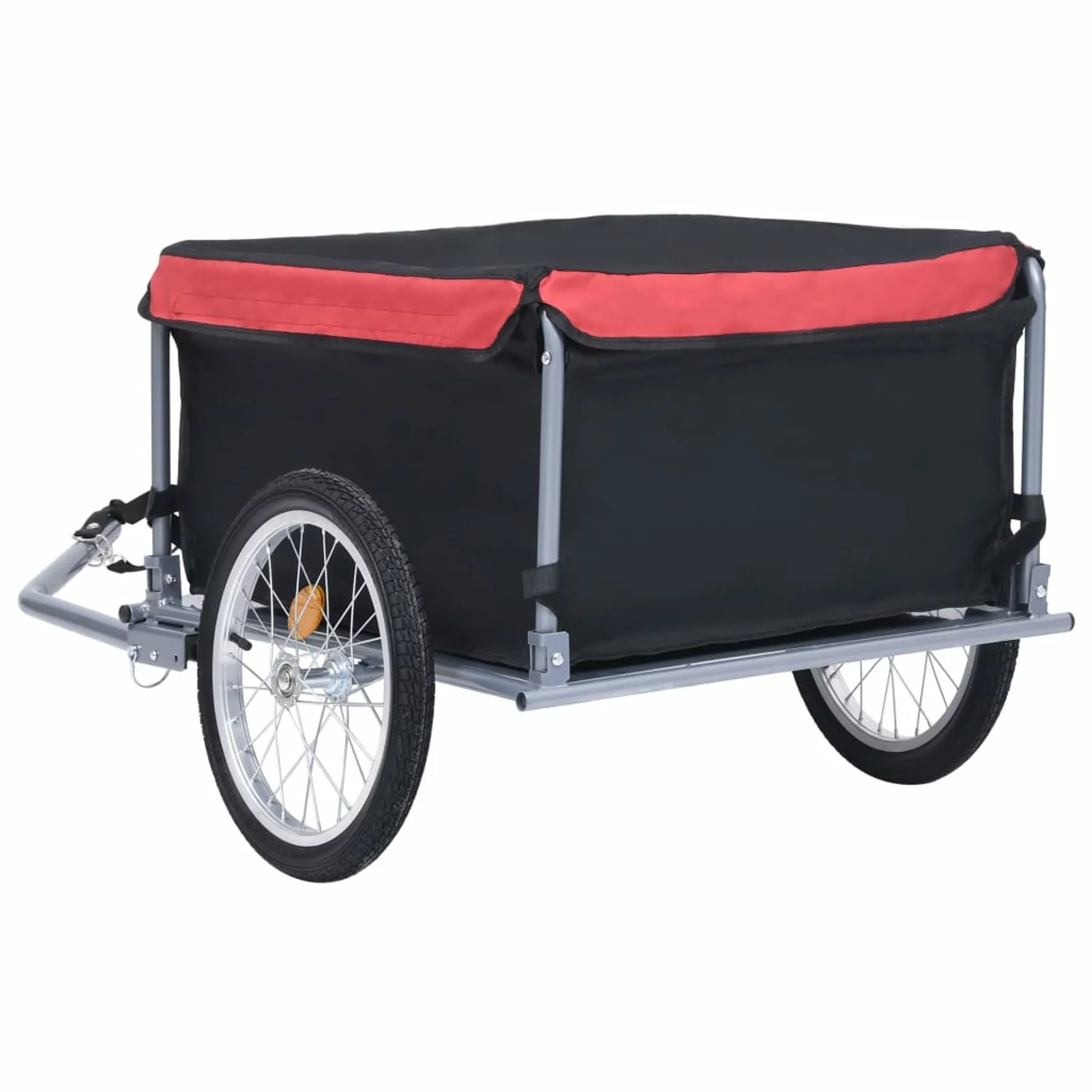 moobody Bike Cargo Trailer with Foldable Drawbar and Removable Cargo Compartment 2 Wheels Quick-Release Bike Wagon Trailer 53.5 x 28.3 x 22.8 Inches (L x W x H) - Womvr