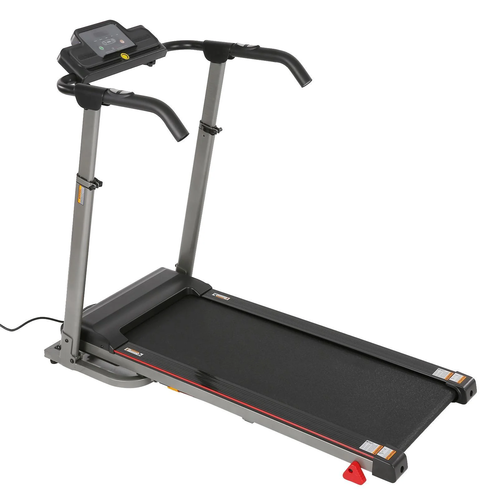 Tikmboex 300Lbs Treadmill with Desk - 2.5 HP Portable Folding Treadmill for Home, Running Machine with Incline（Gray） - Womvr