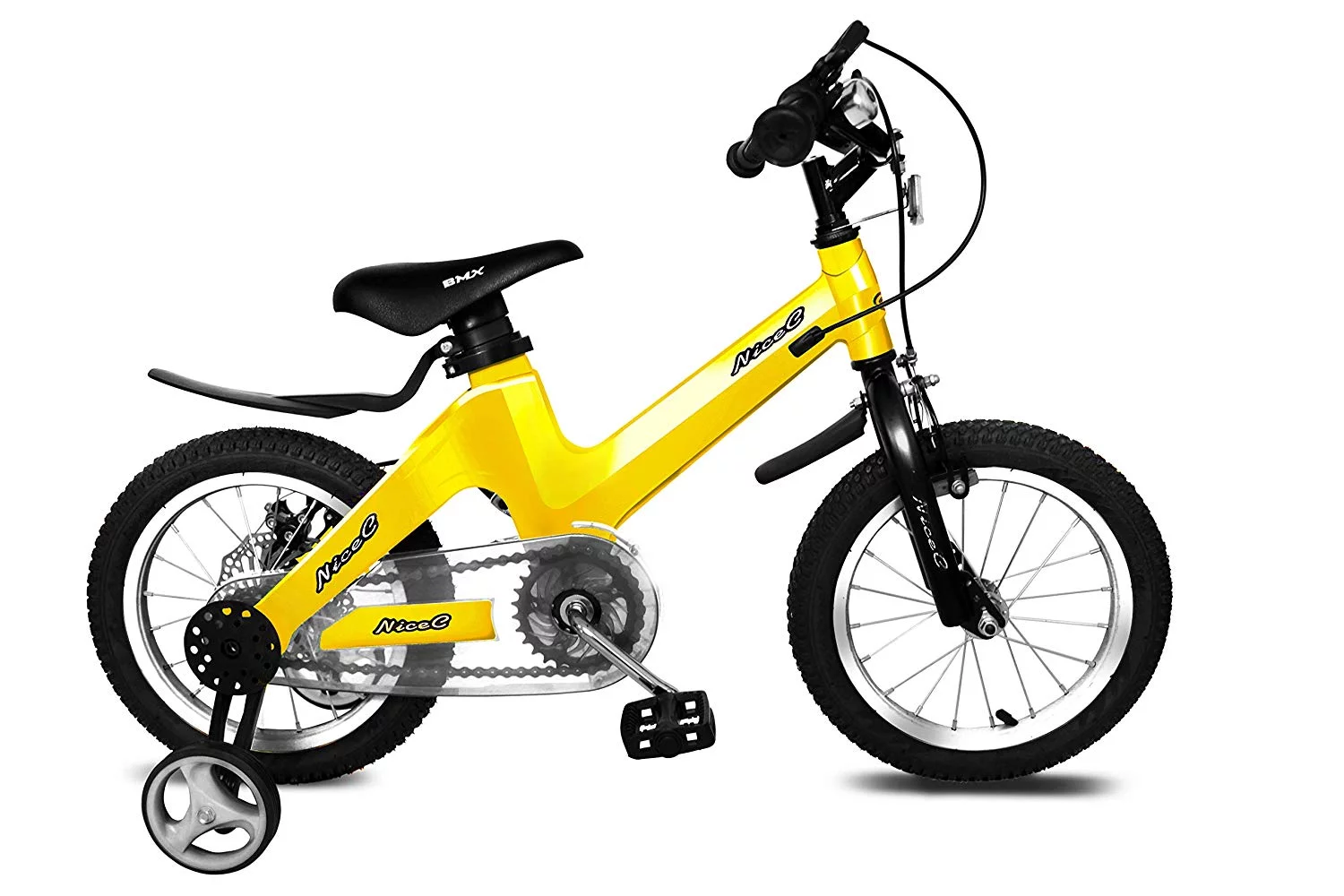 NiceC 16 In. BMX Kids Bike, Black - Womvr