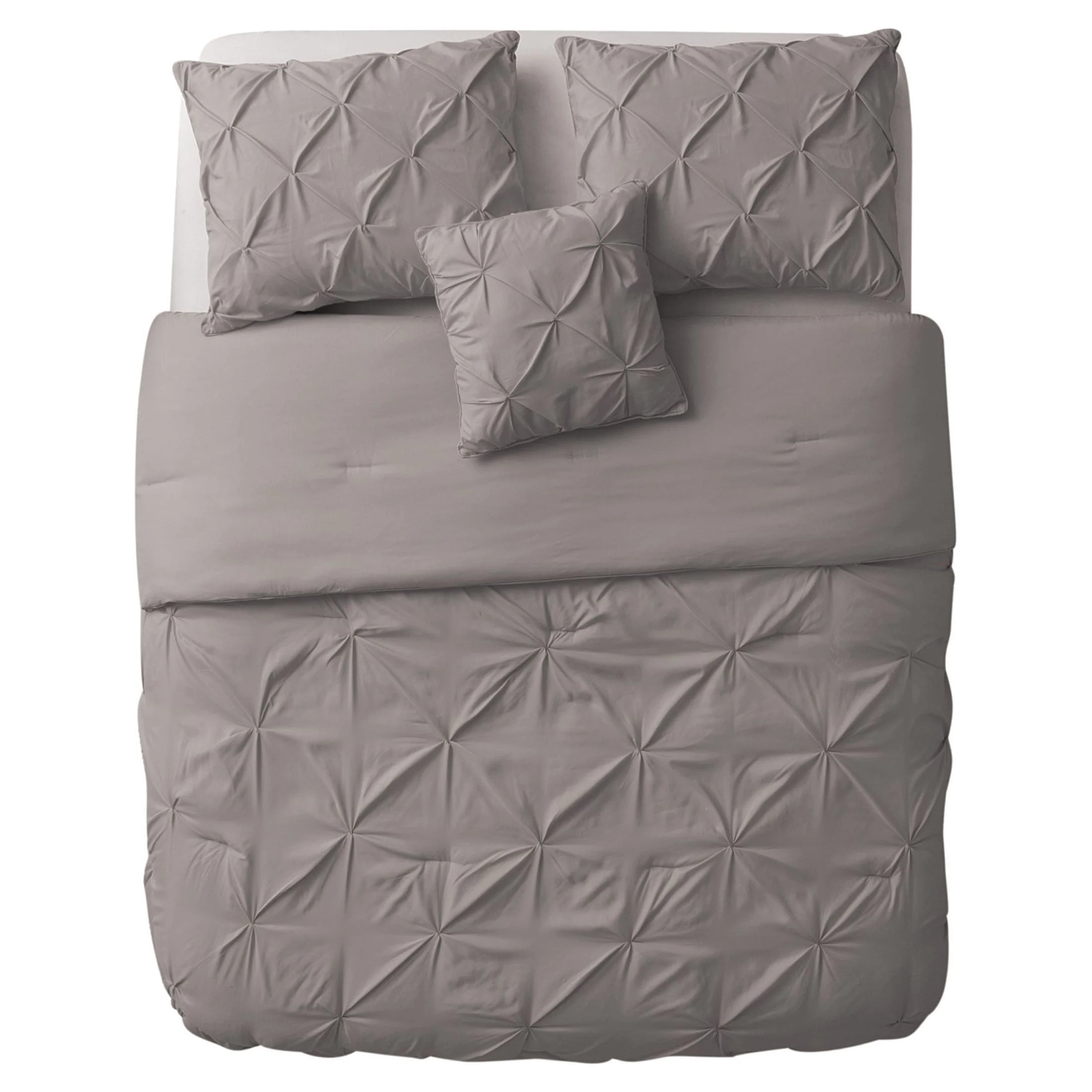 VCNY Home Carmen 4-Piece Navy Solid Pintuck Comforter Set, Queen - Womvr