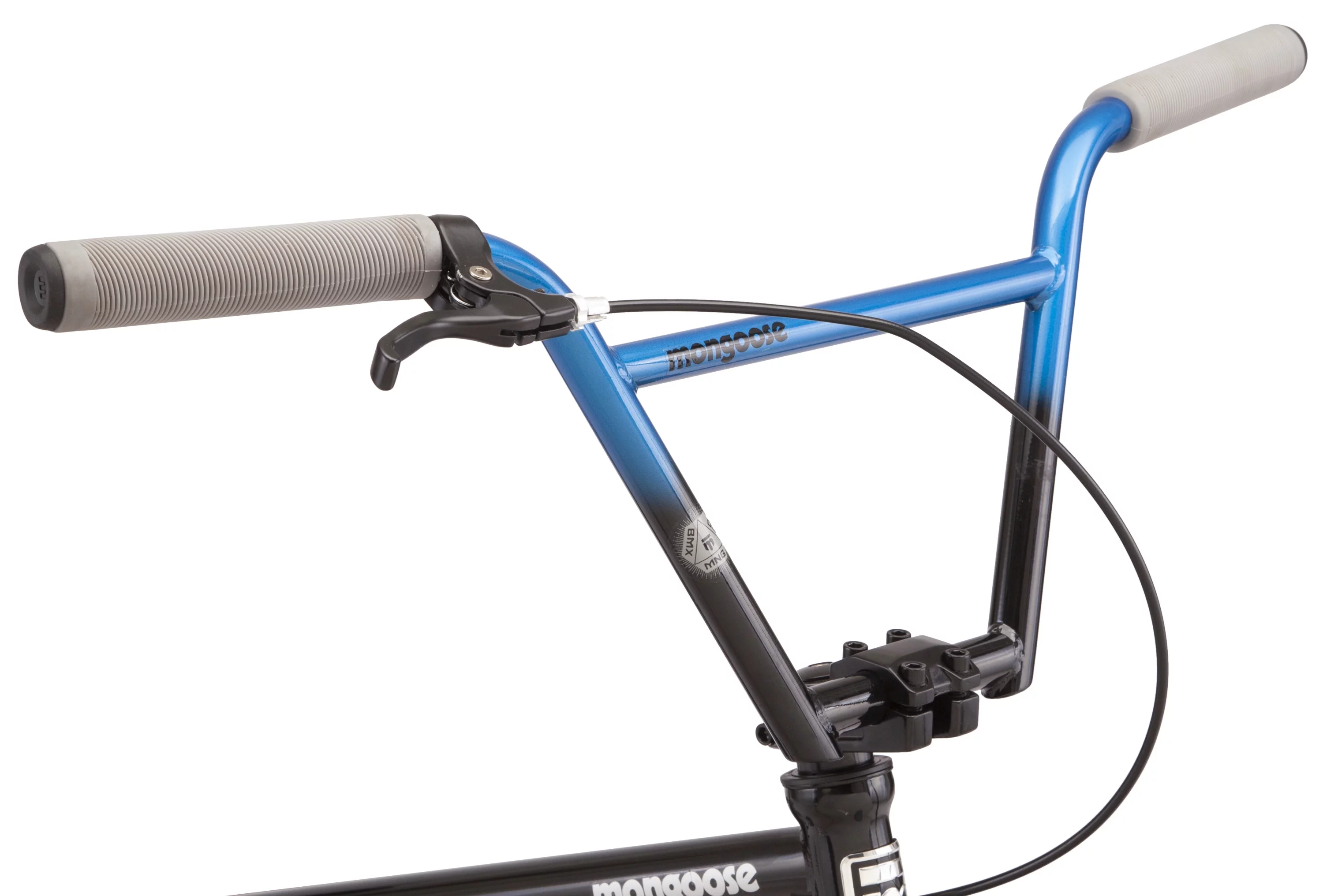 Mongoose Rebel X2 Kids Boys 20-in. BMX Bike, Black & Blue - Womvr