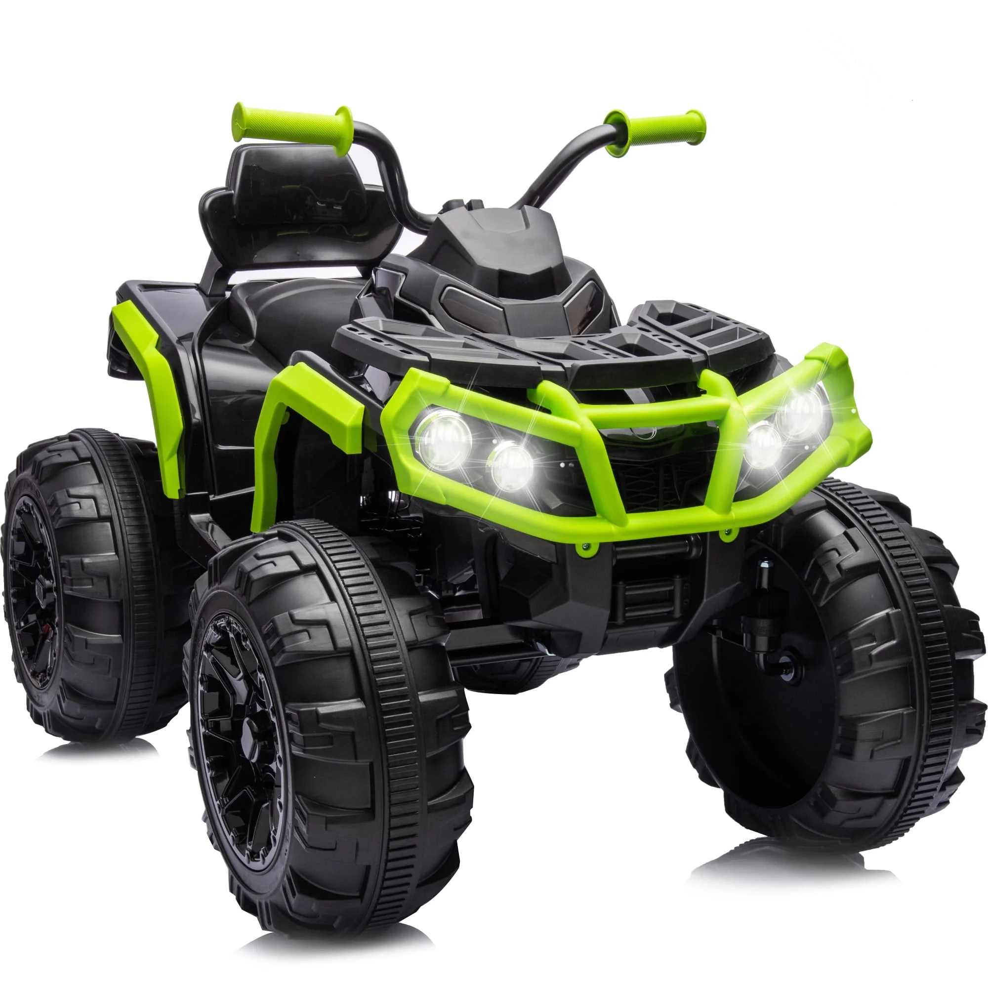 Hikiddo Kids ATV 4 Wheeler, 24V Kids Ride on Toy for Big Kid w/Bluetooth, 400W Motor - Green - Womvr