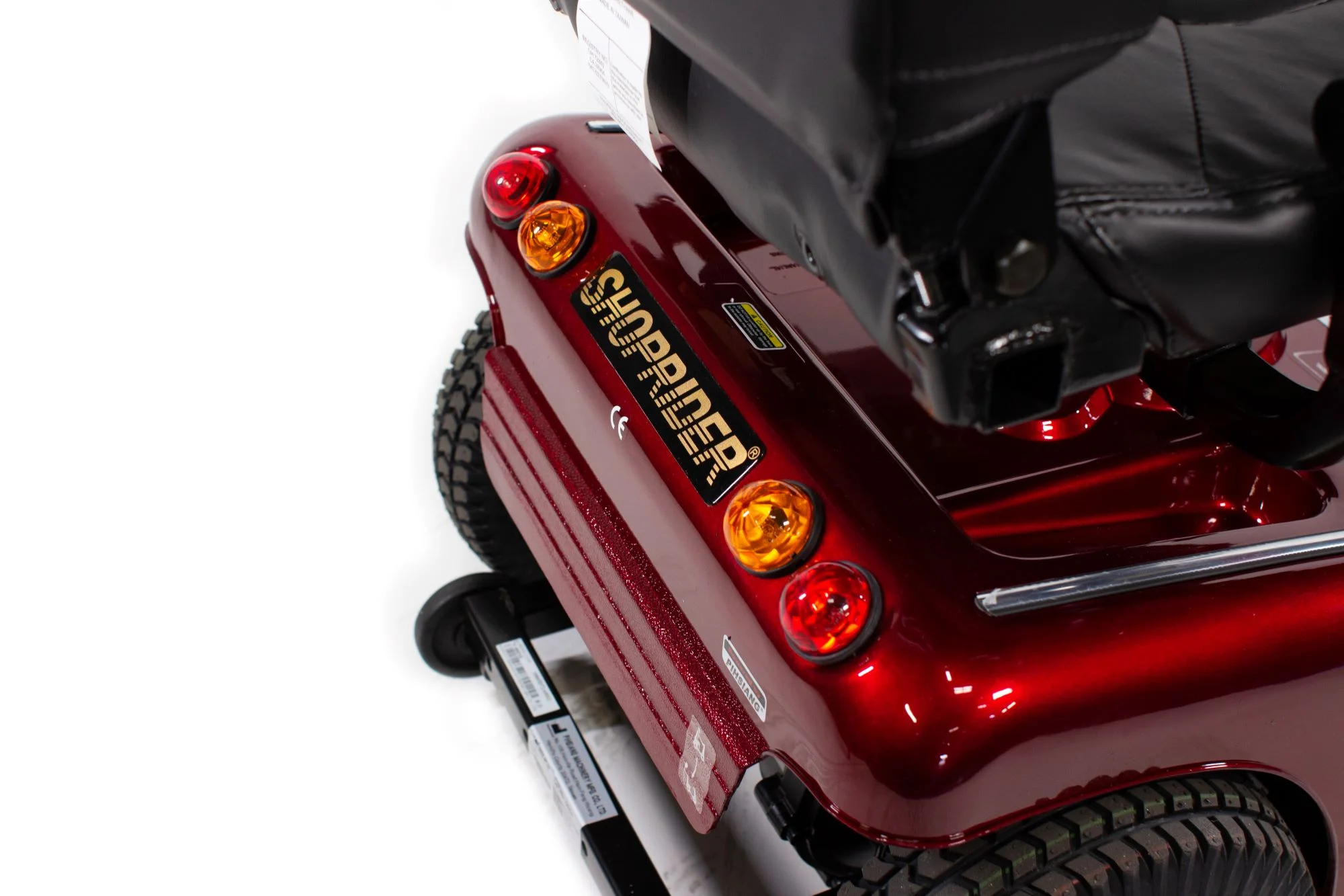 Shoprider Sunrunner 4 Scooter With 300 lb Capacity And Swivel Seating Burgundy - Womvr