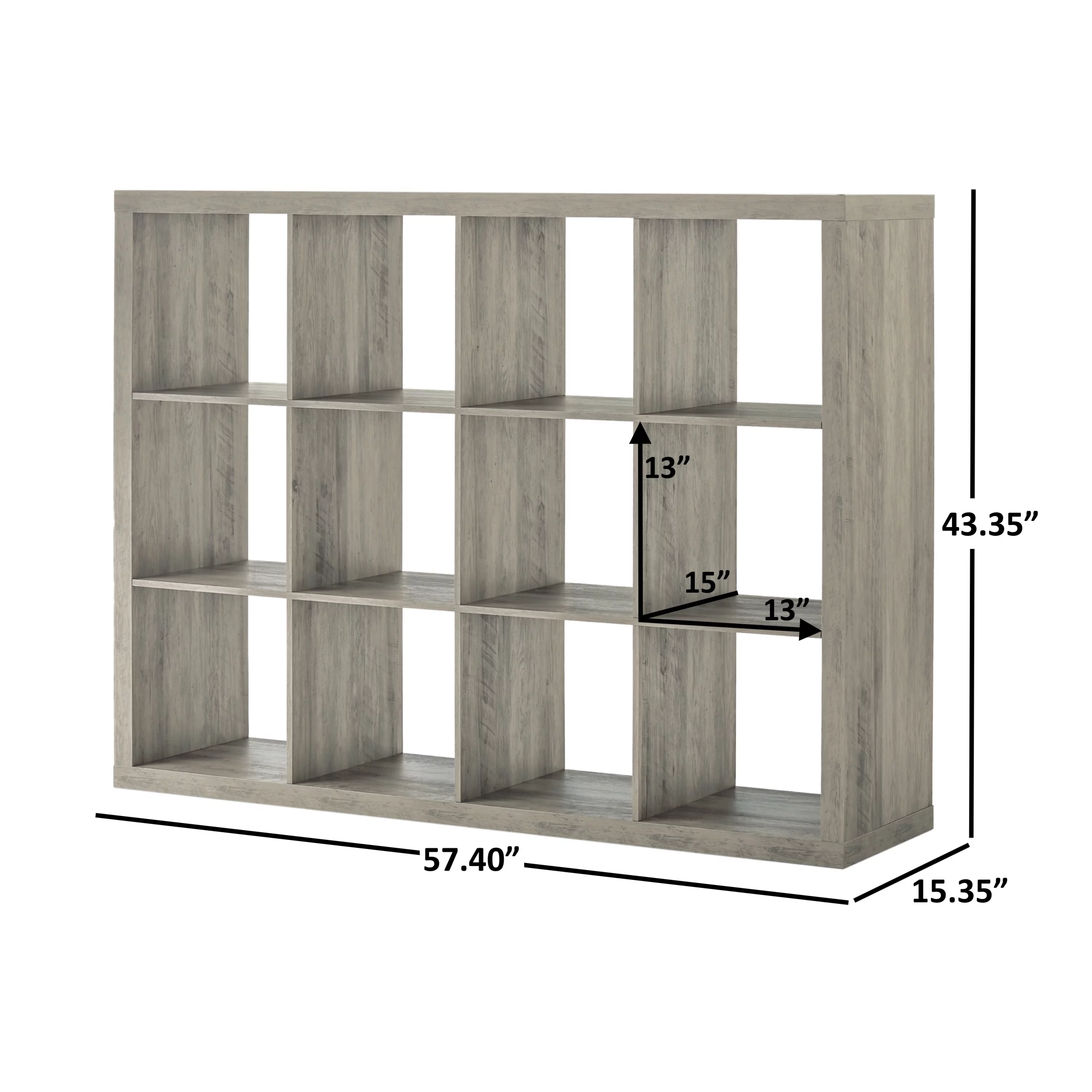 Better Homes & Gardens 12-Cube Storage Organizer, Natural - Womvr