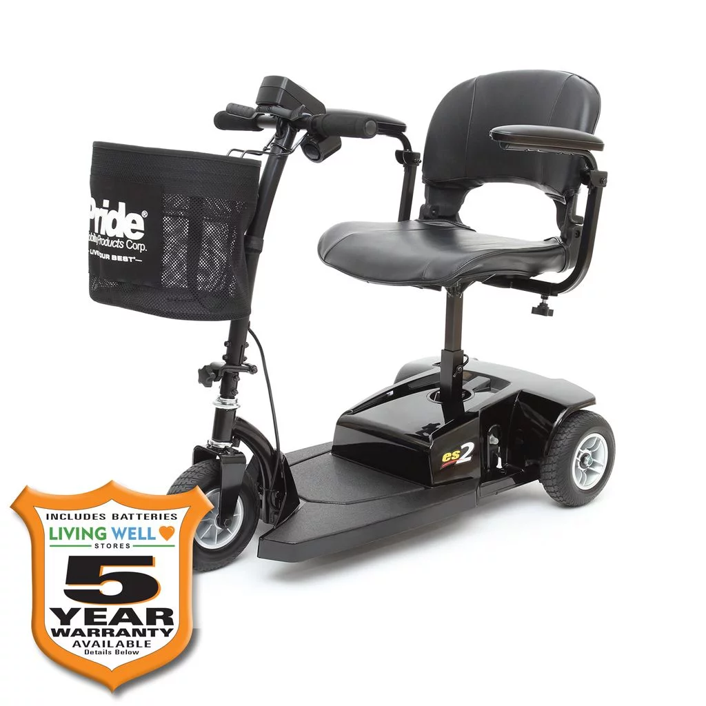 Go-Go ES2 3-Wheeled Scooter by Pride Mobility with Extended Warranty - Womvr