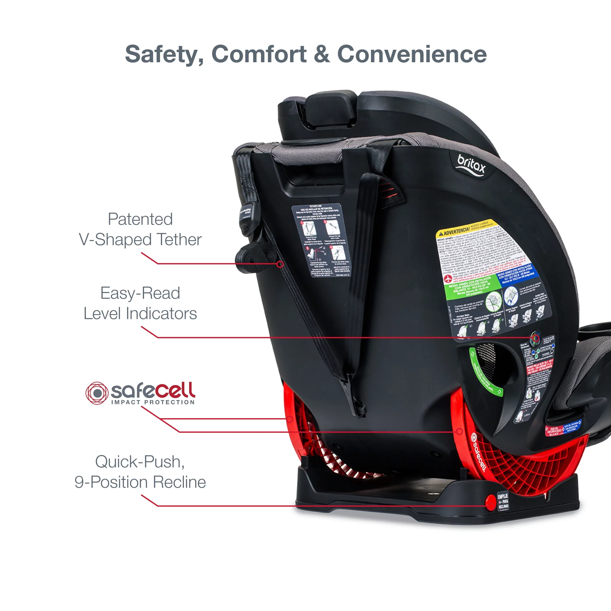 Britax One4Life ClickTight All-in-One Convertible Car Seat, Onyx - Womvr