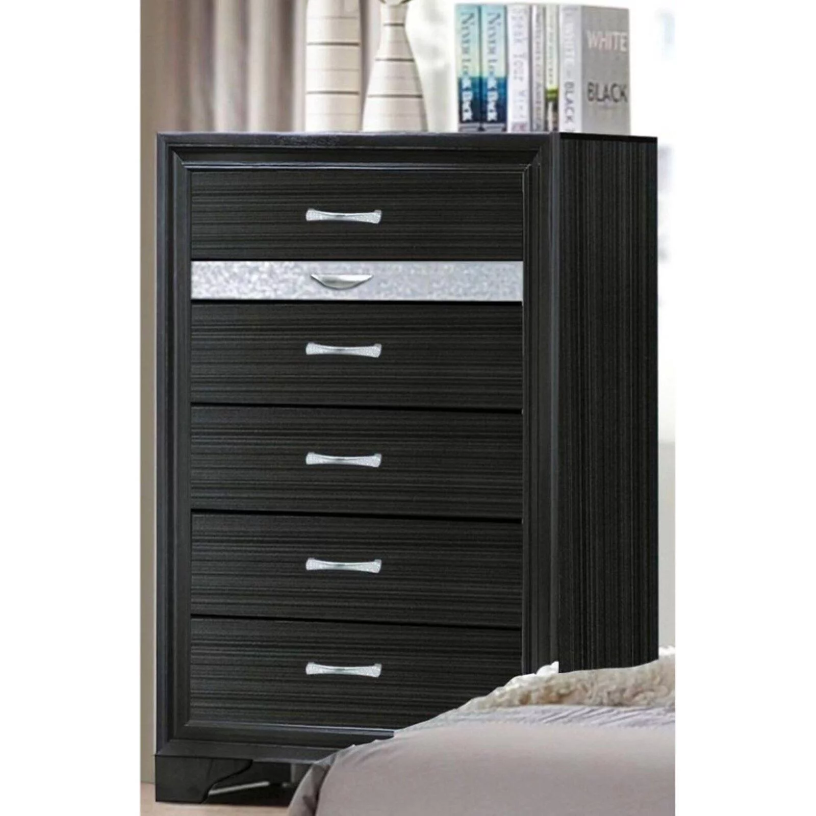 Benzara Two Tone 6 Drawer Bedroom Chest - Womvr