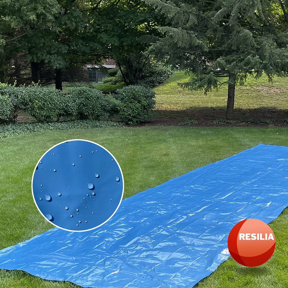 Resilia XL, 20' x 6' Super Slip Lawn Waterslide With Hold Steady Stakes - Womvr