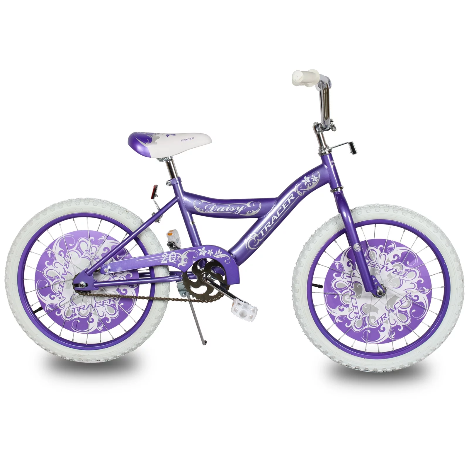 TRACER Daisy BMX 20 Inch Kids Bike, Boy and Girls Age 5 to 9, Purple - Womvr