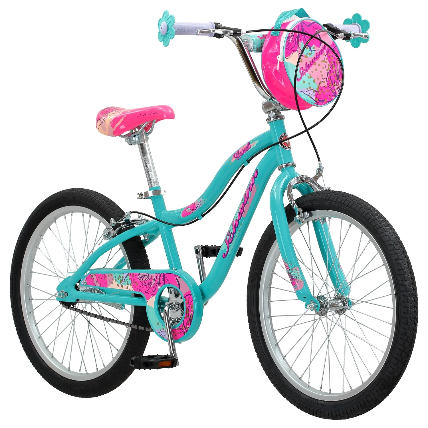 Schwinn Hazel Kids Bike, Single Speed, 20-Inch Wheels, Teal - Womvr