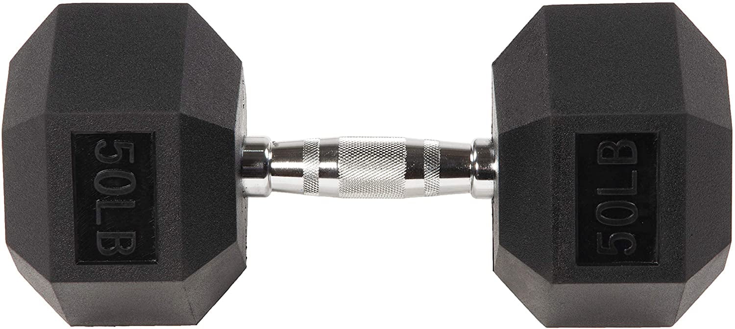 BalanceFrom Rubber Encased Hex Dumbbells, 20 Lbs. Pair - Womvr