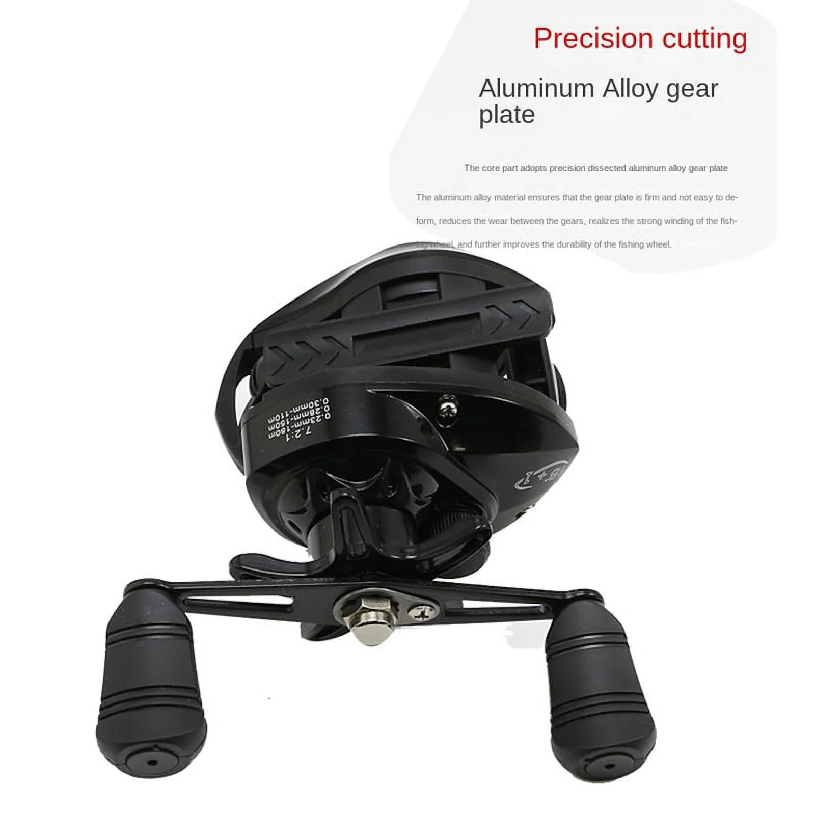 Water Drop Wheel Fishing Baitcasting Reel 18+1 Shaft 7.2:1 High Gear Metal Line Cup Sea Jig Wheel Left Hand - Womvr