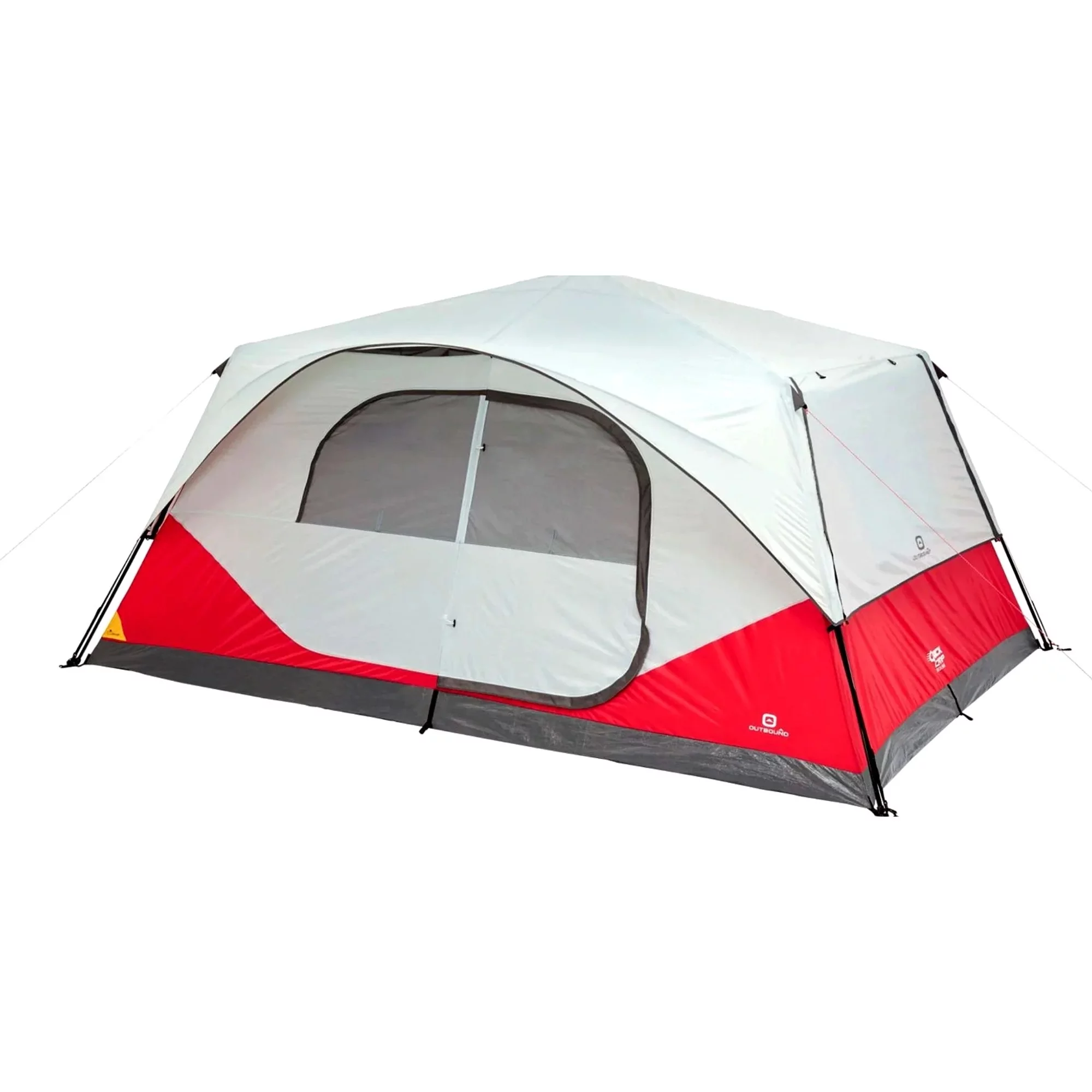 Outbound QuickCamp 6 Person Cabin Tent with Rainfly and Carry Bag, Blue - Womvr