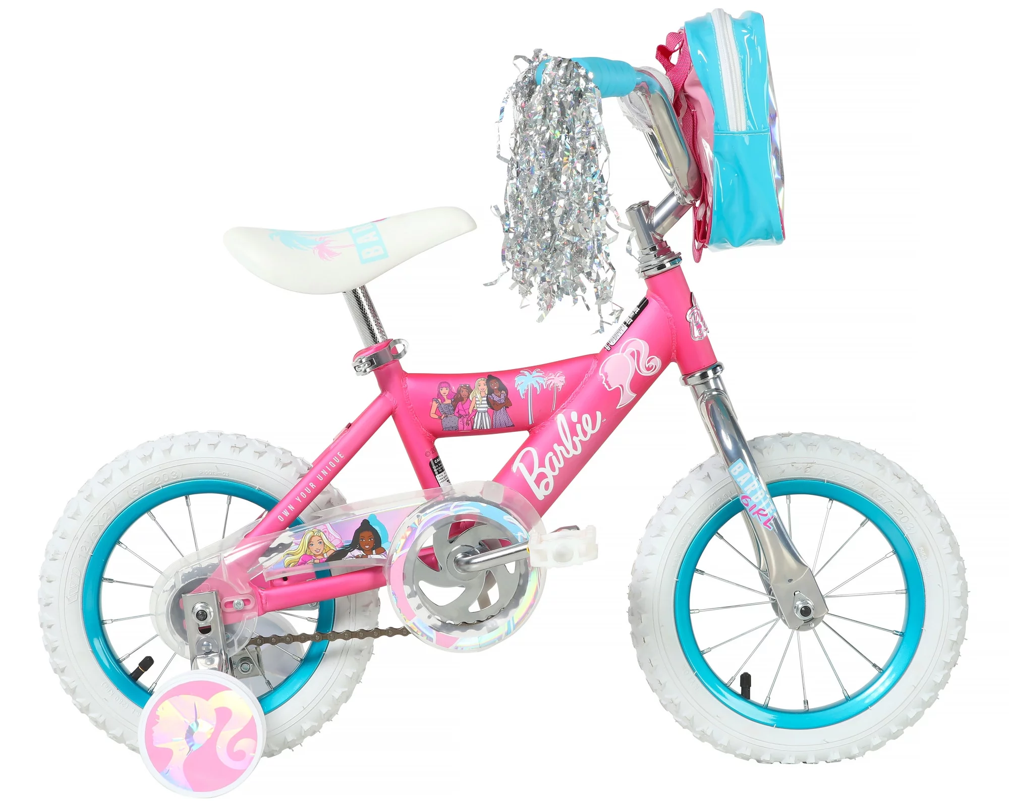 Dynacraft Barbie 12-inch Girls BMX Bike for Age 3-5 Years - Womvr