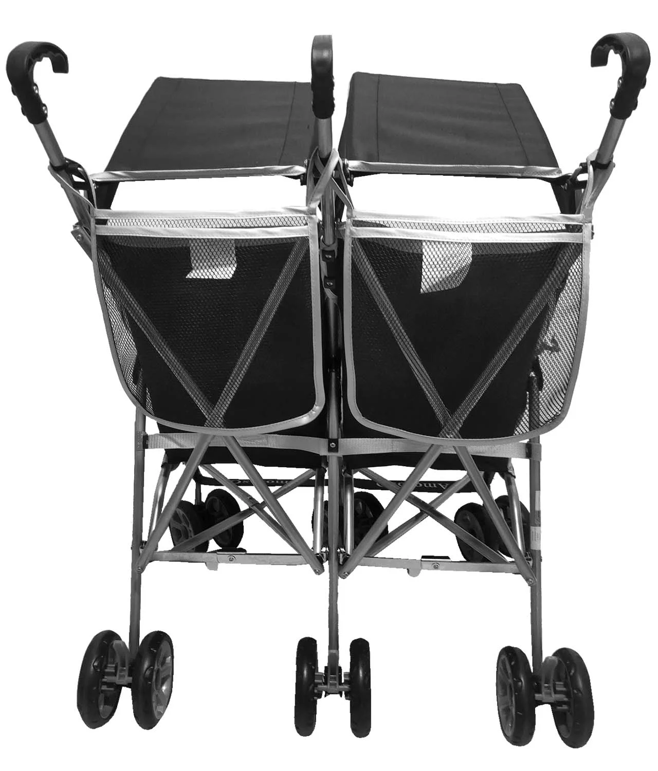 AmorosO Baby Umbrella Stroller with EVA Wheel Tire Black Double Stroller for Girls and Boys 42005 - Womvr