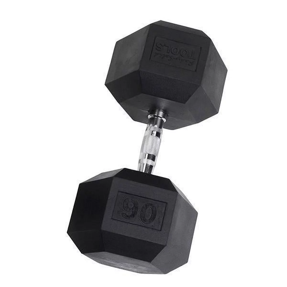 Rubber Coated Hex Dumbbells 55 lb. - Womvr