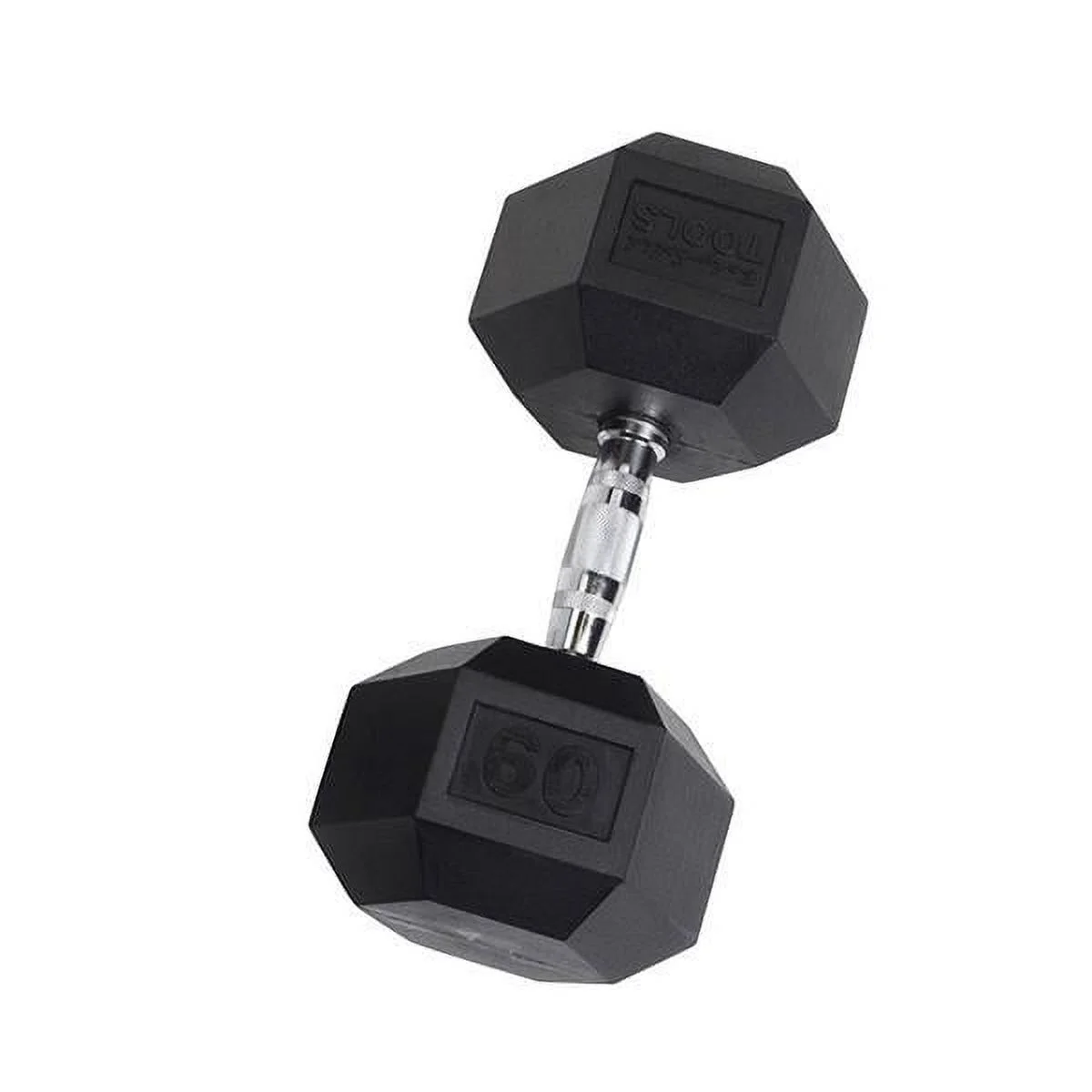 Rubber Coated Hex Dumbbells 55 lb. - Womvr